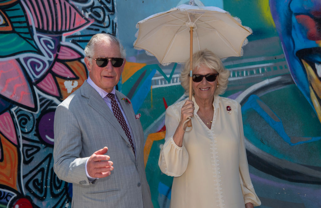 Prince Charles, Prince of Wales and Camilla, Duchess of Cornwall attend an Art, Music, Dance and Youth Exhibition in Jamestown on Nov. 3, 2018 in Accra, Ghana. (Getty Images)