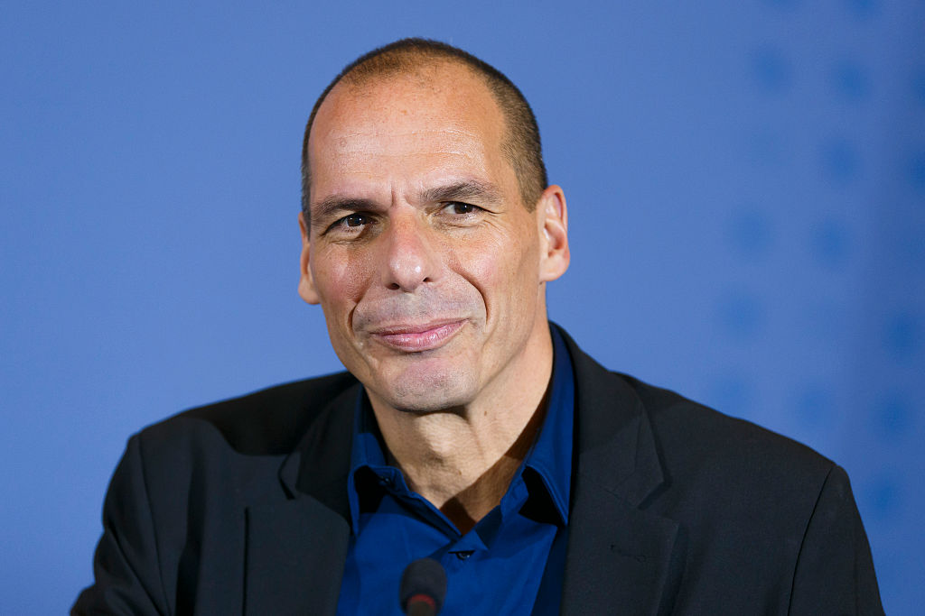 FEB 05, 2014: Yanis Varoufakis, when he was Greek Finance Minister, following talks in Berlin (Thomas Trutschel&mdash;Photothek via Getty Images)