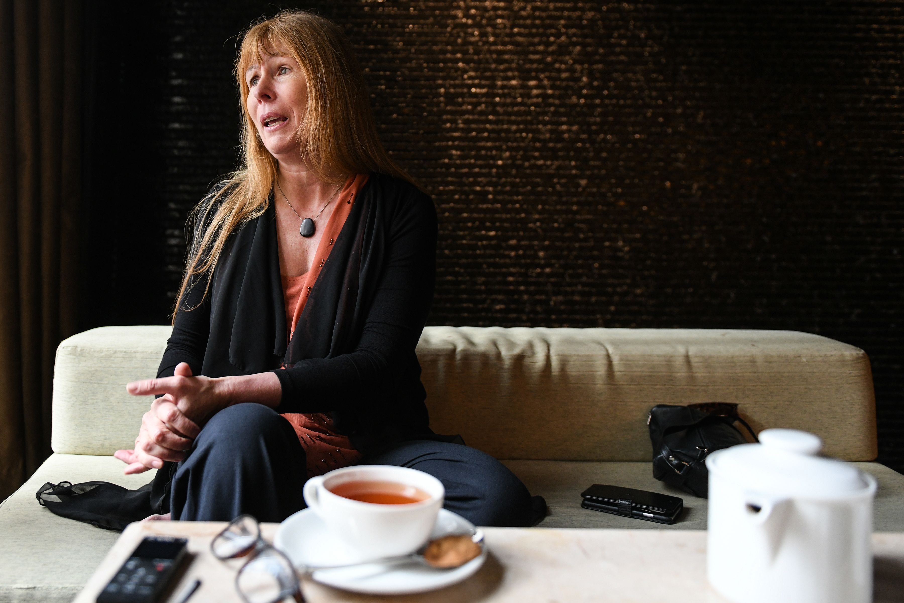 British journalist Clare Rewcastle Brown speaks during an interview in Kuala Lumpur, Malaysia on May 20, 2018. (Mohd Rasfan—AFP/Getty Images)
