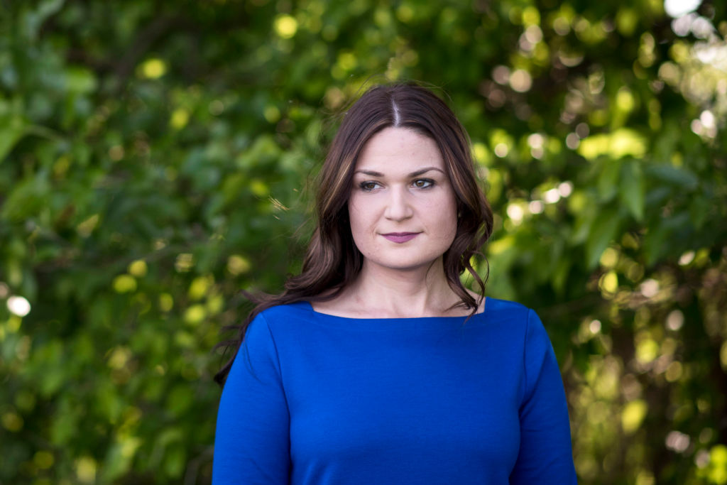 Democratic candidate Abby Finkenauer stands for a portrait on her parent's property in Dubuque, Iowa Monday, June 4, 2018. (Lauren Justice for The Washington Post --Getty Images) (The Washington Post&mdash;The Washington Post/Getty Images)
