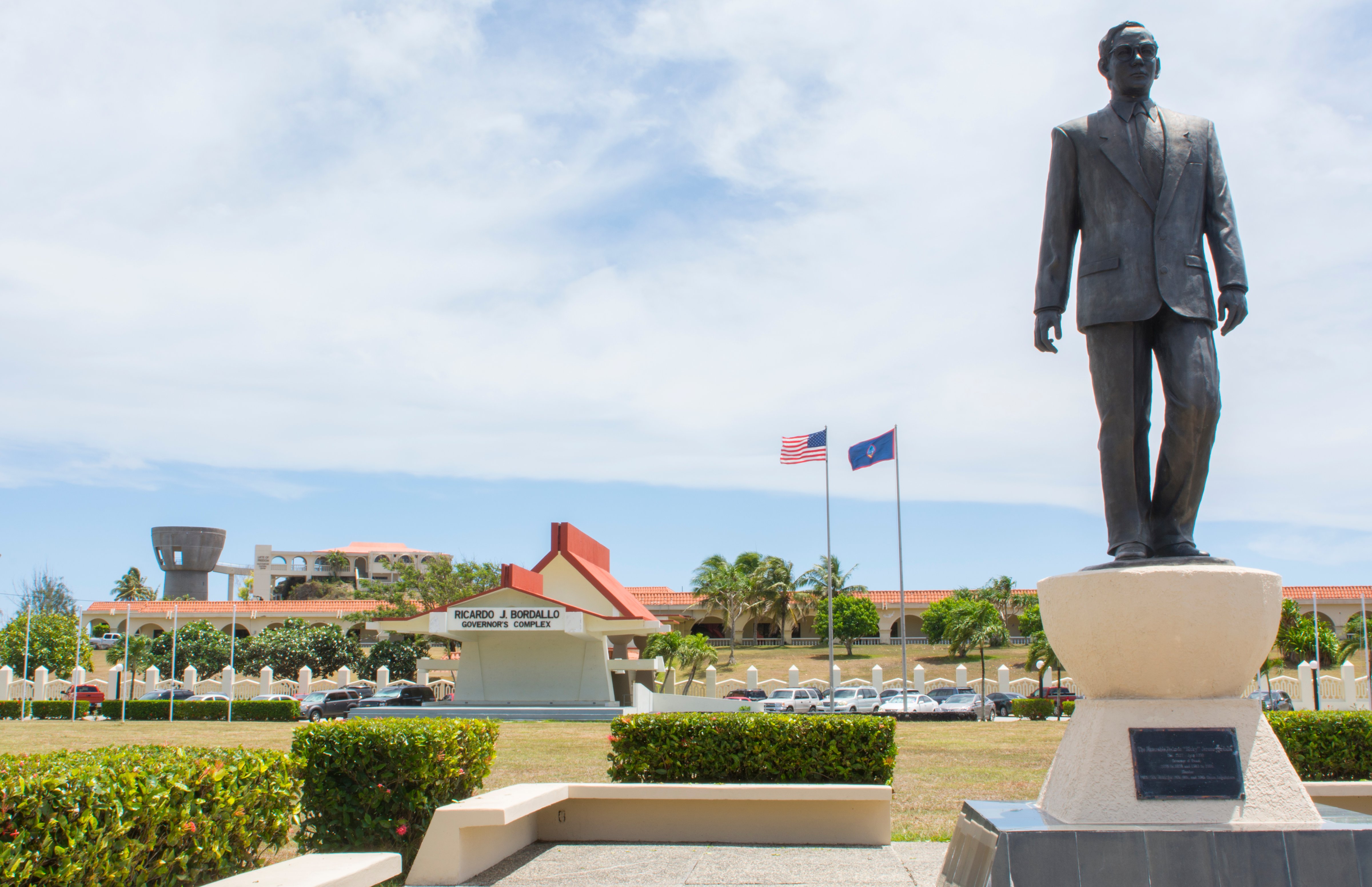 Guam USA Territory Governor's Complex in Hagatna of Ricardo J. Bordallo government
