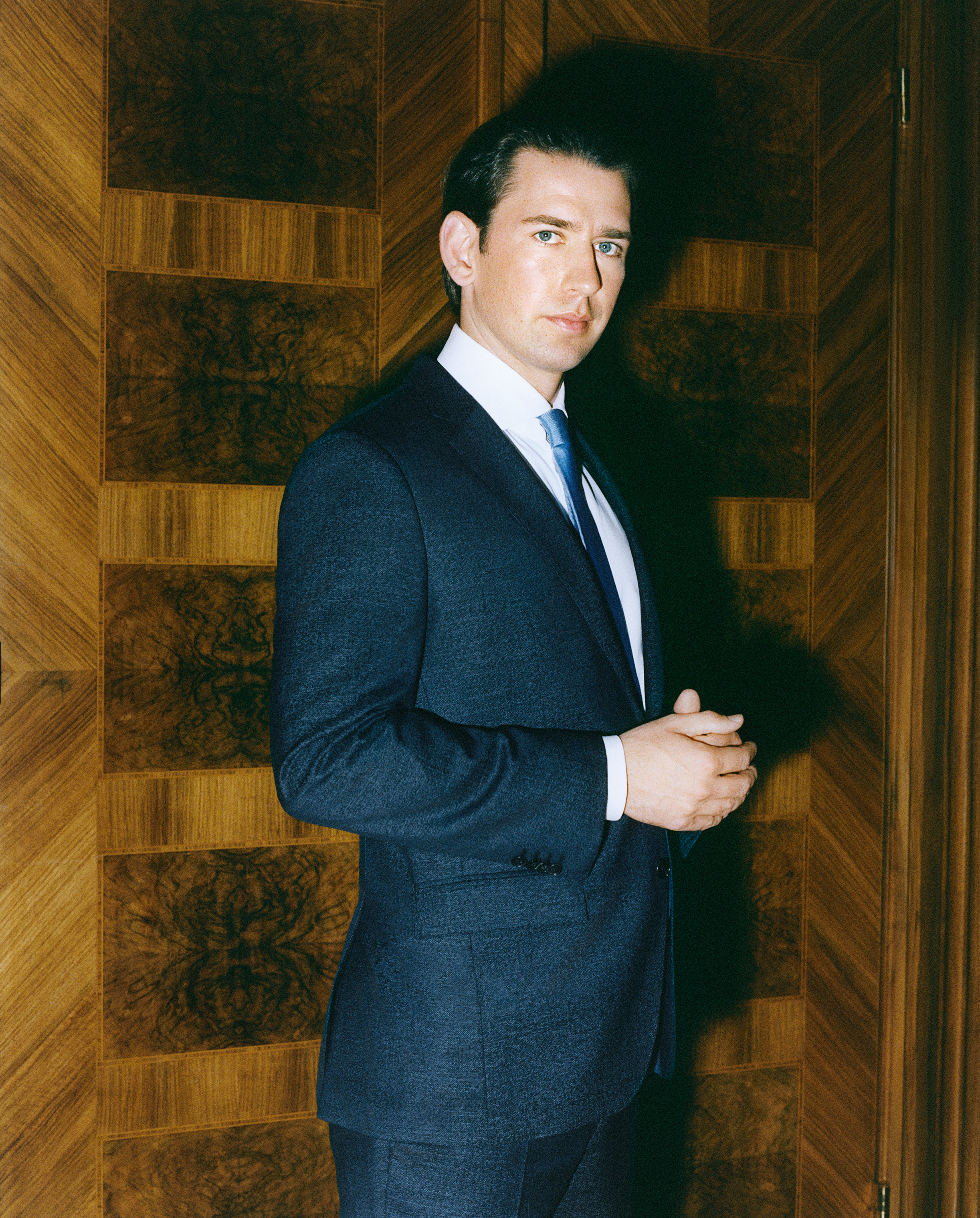 Kurz, photographed in Vienna in October. (Mark Peckmezian for TIME)