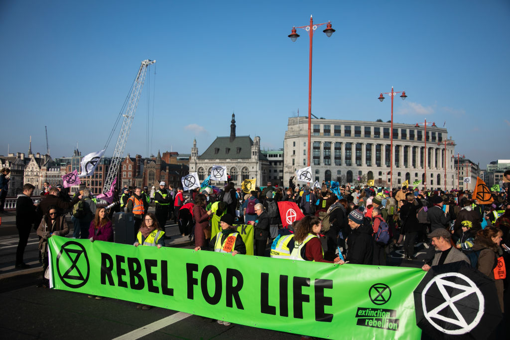 Extinction Rebellion Climate Activists Take Over 5 Bridges In London