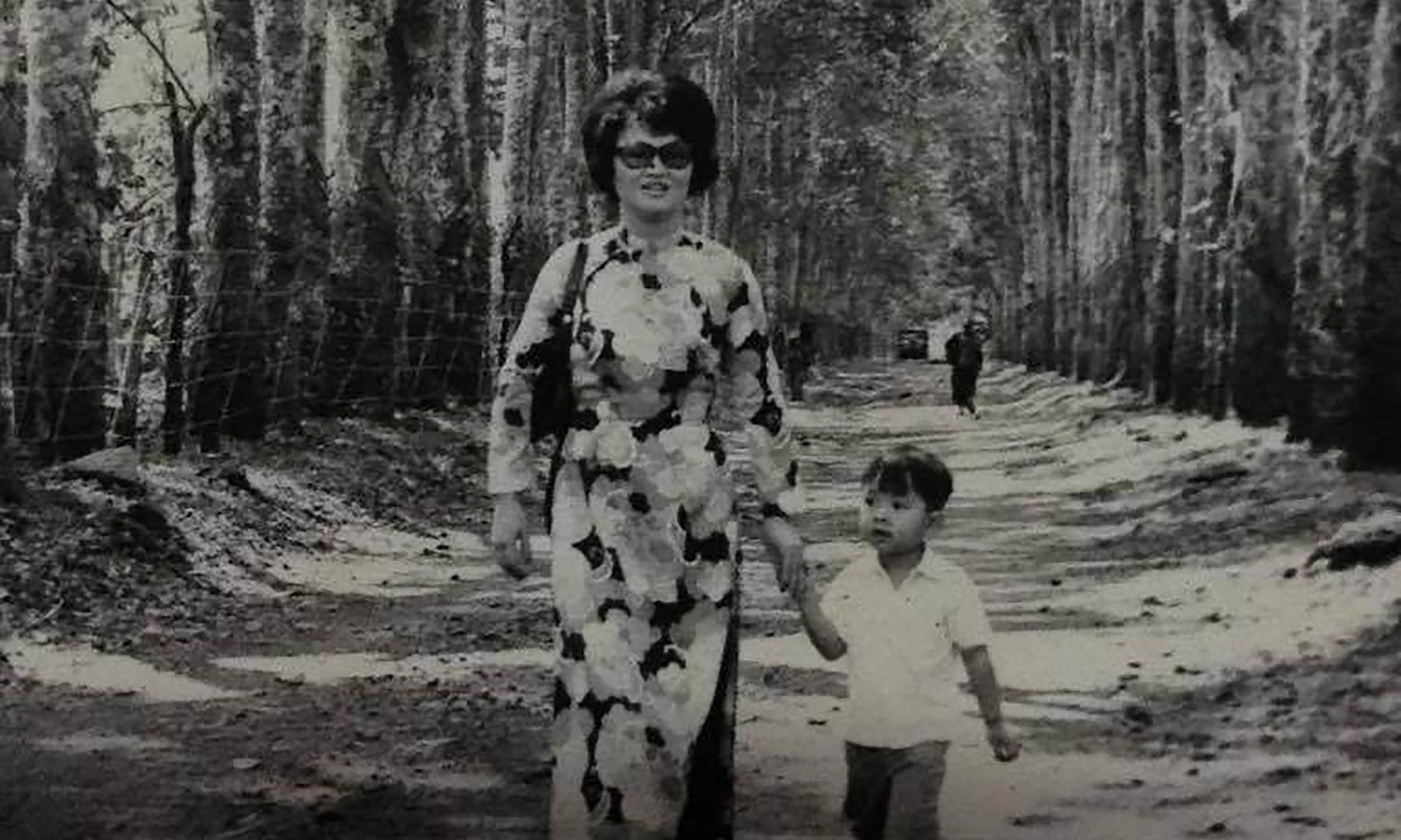 Nguyen with his mother in Vietnam, before they left for the U.S