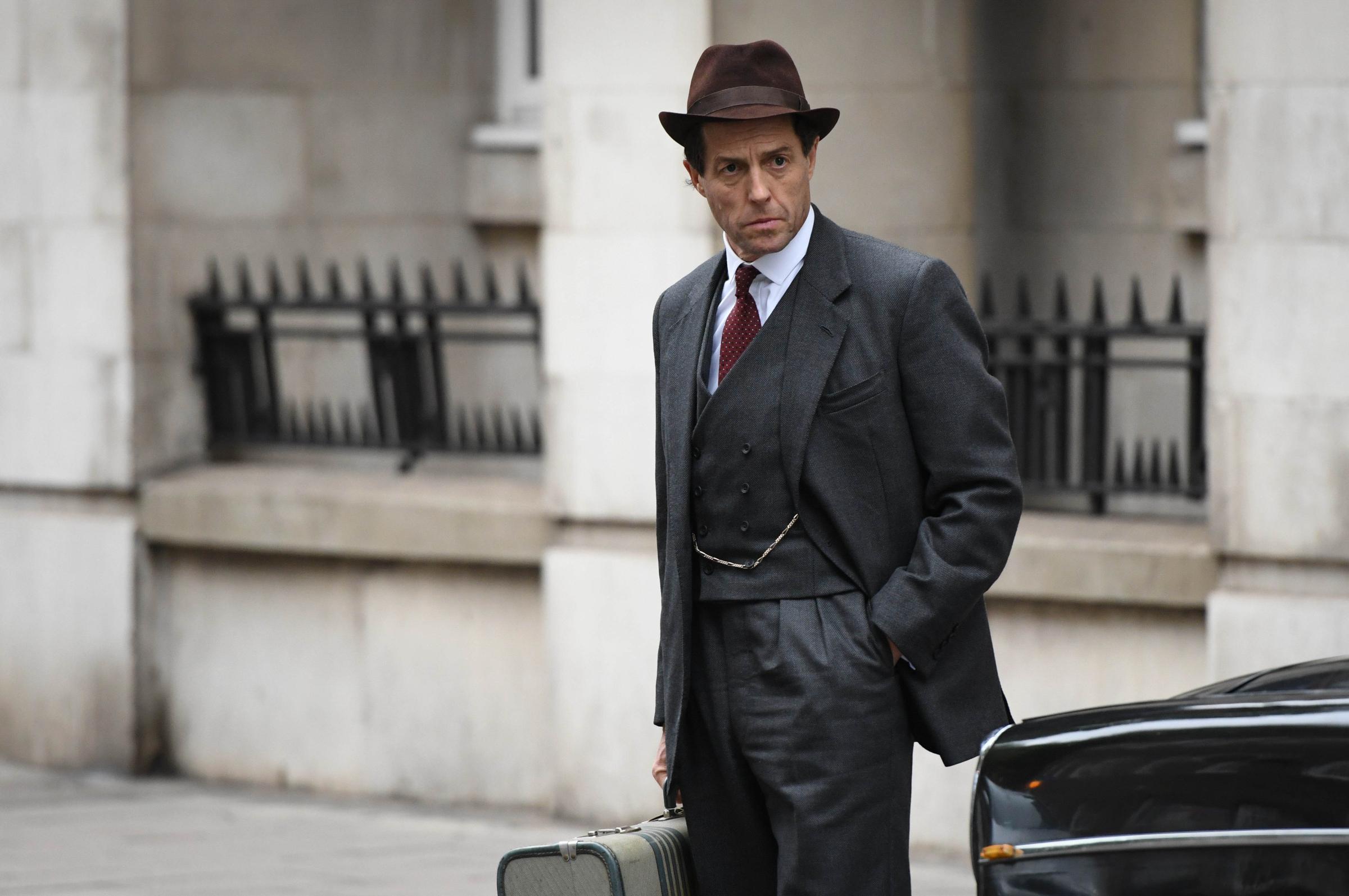 WARNING: Embargoed for publication until 00:00:01 on 02/10/2017 - Programme Name: A Very English Scandal - TX: 01/10/2017 - Episode: n/a (No. n/a) - Picture Shows: First look picture of Hugh Grant playing Jeremy Thorpe in BBC One's A Very English Scandal Jeremy Thorpe (HUGH GRANT) - (C) Blueprint Television Ltd - Photographer: Kieron McCarron