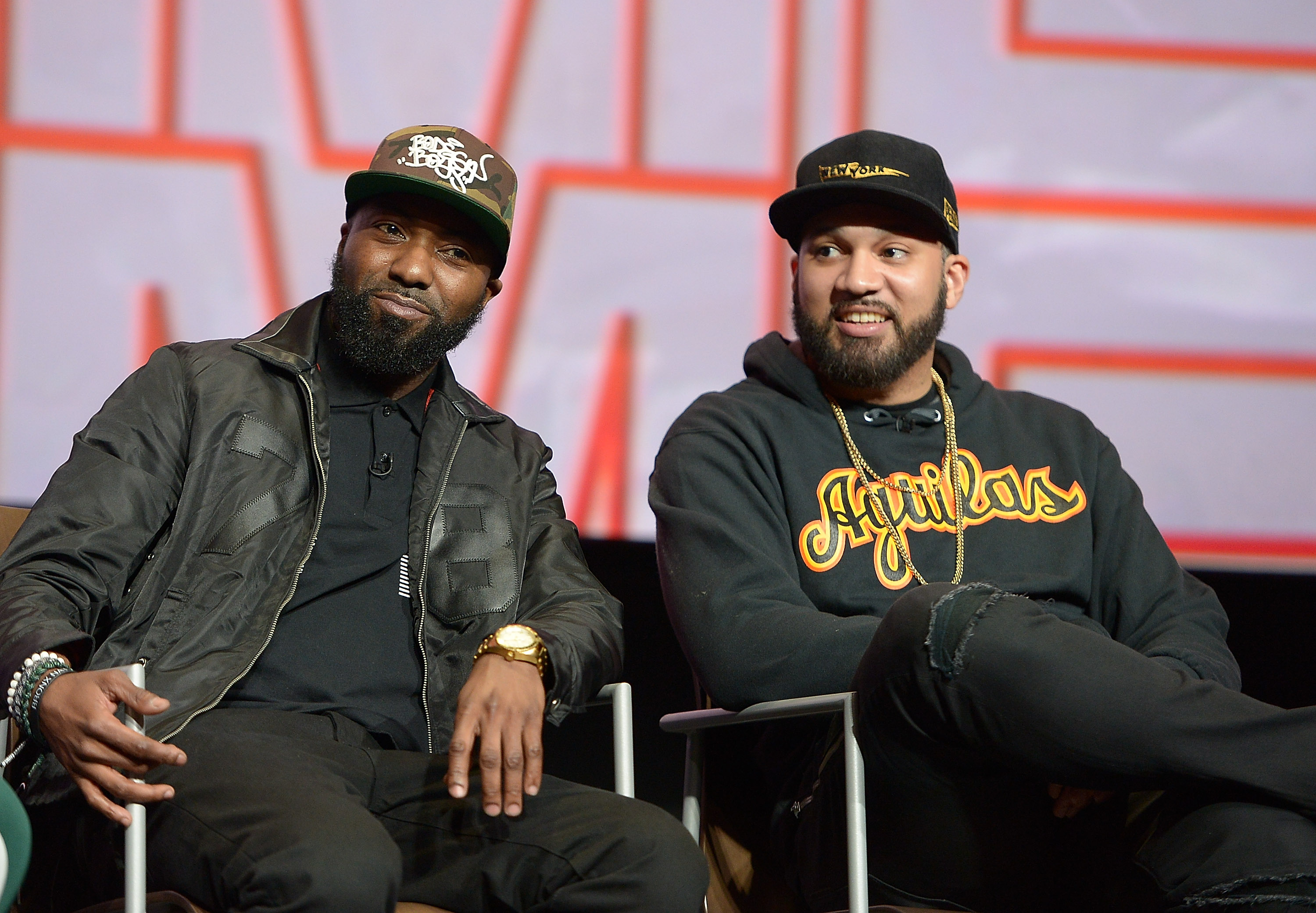 Desus Nice and The Kid Mero participate in a q&a at the FYC Event for VICELAND's DESUS & MERO at Saban Media Center on April 20, 2018 in North Hollywood, California. (Charley Gallay—Getty Images for VICELAND)