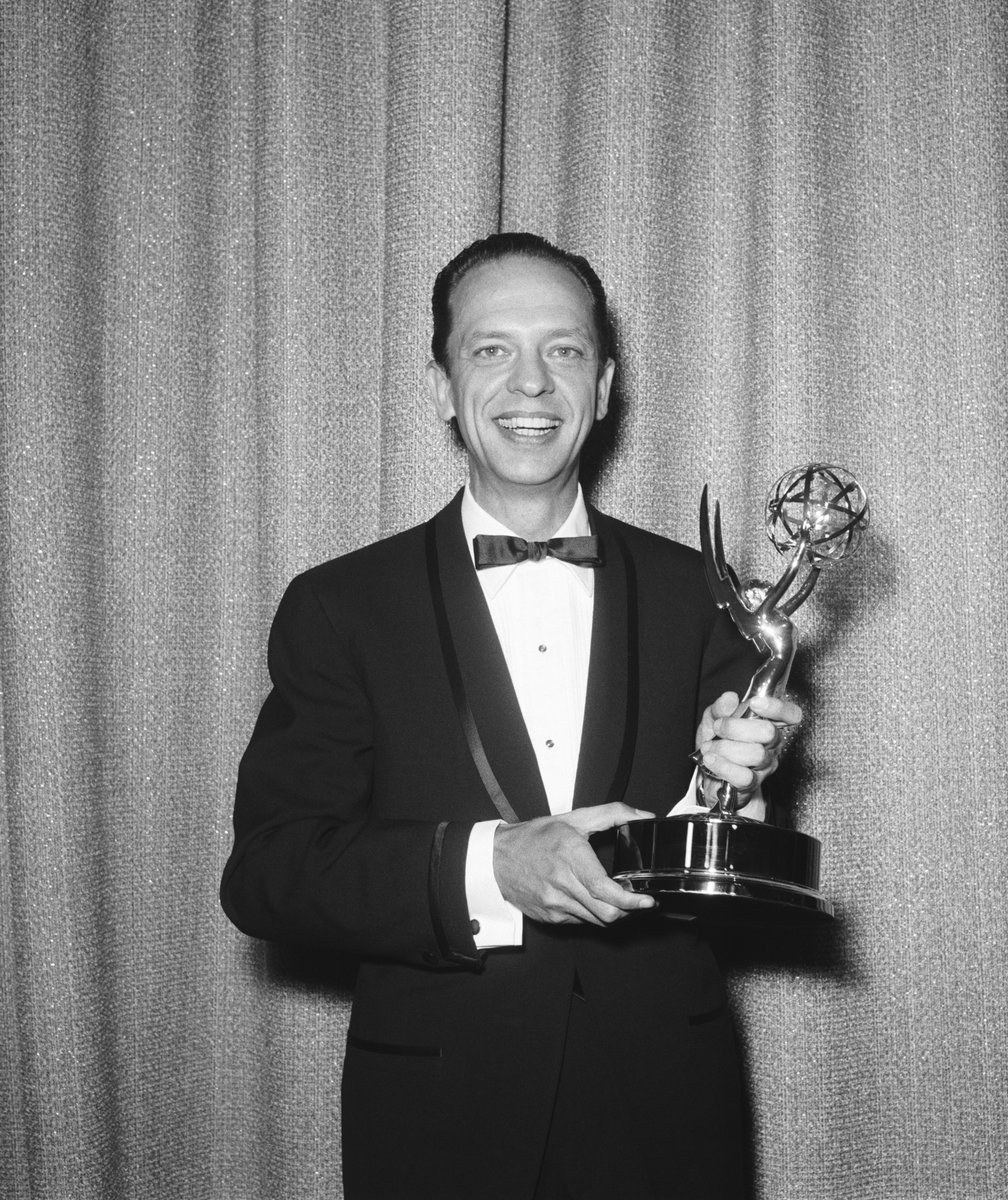 Actor Don Knotts with his Emmy trophy at the 15th Annual Primetime Emmy Awards. (NBC—NBC via Getty Images)