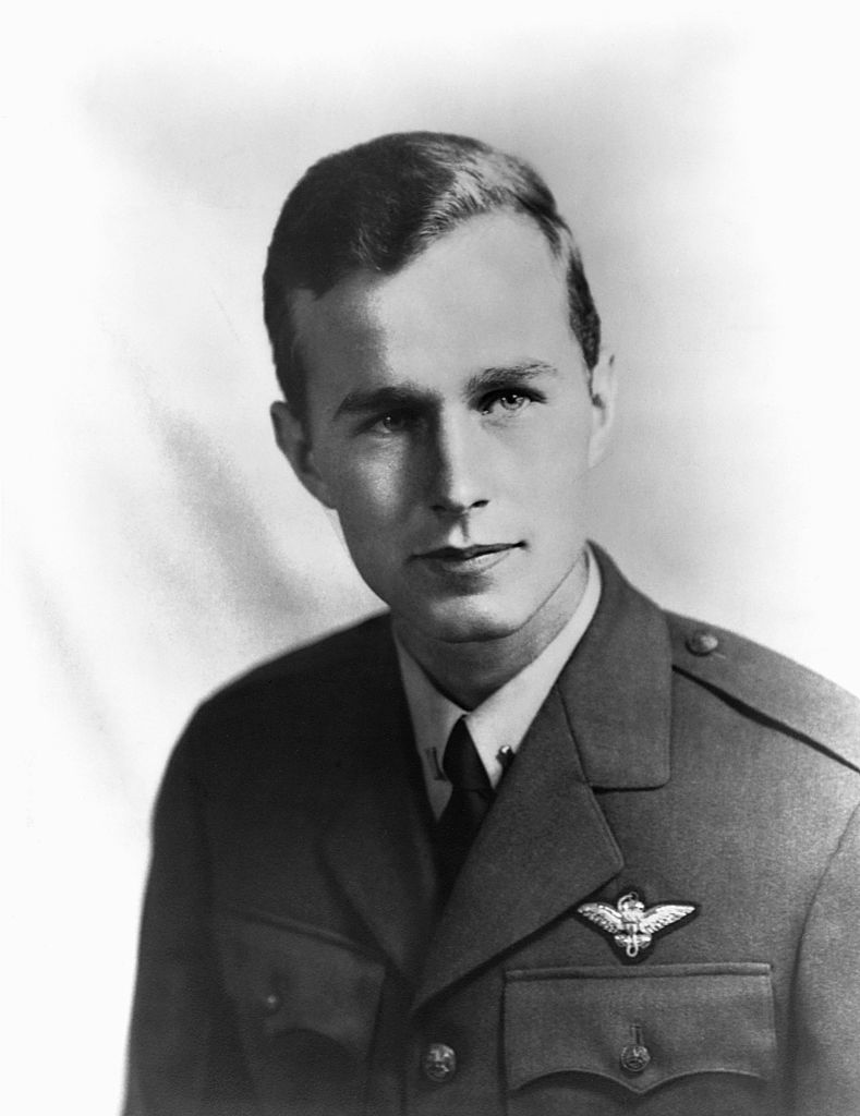 George Bush served in the Navy from June 1942 to September 1945, rising to the rank of lieutenant. (Corbis/Getty Images)