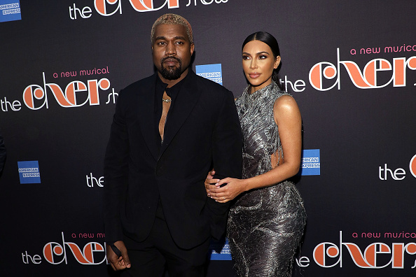 NEW YORK, NY - DECEMBER 03:  Kanye West and Kim Kardashian West attend opening night of "The Cher Show" at Neil Simon Theatre on December 3, 2018 in New York City.  (Photo by Taylor Hill/FilmMagic)