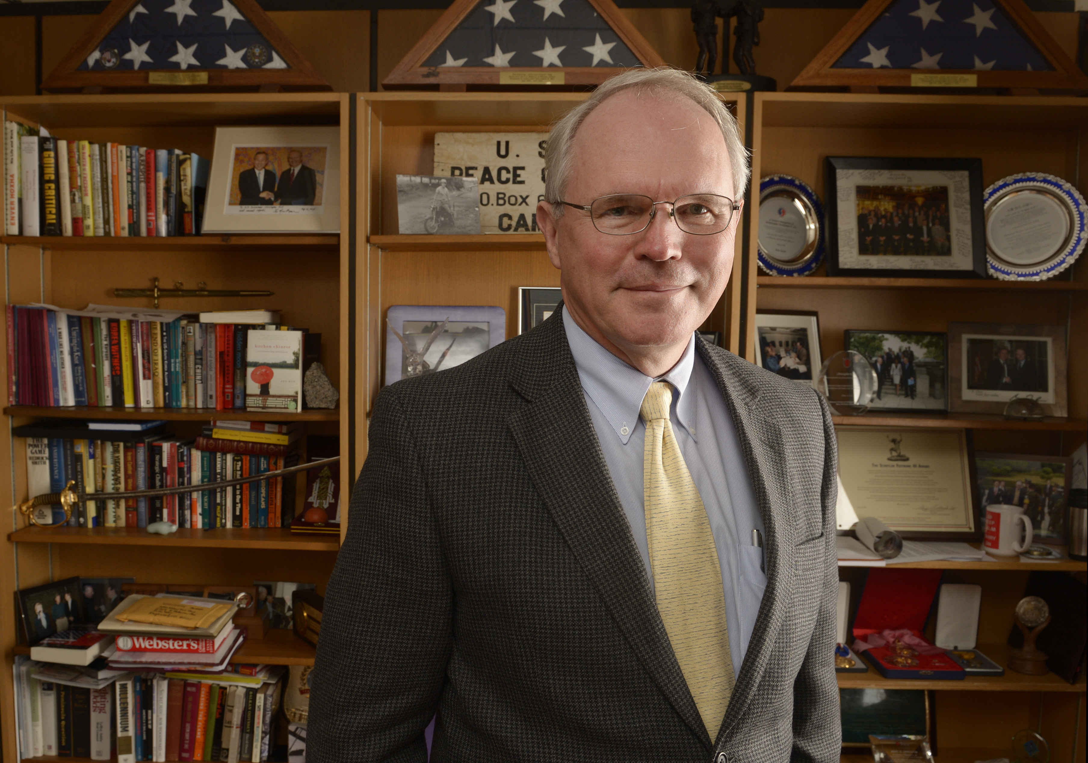 Christopher Hill, a former U.S. Ambassador to Korea, is seen at his office at the University of Denver on Jan. 8, 2013. (Helen H. Richardson&mdash;Denver Post/Getty Images)