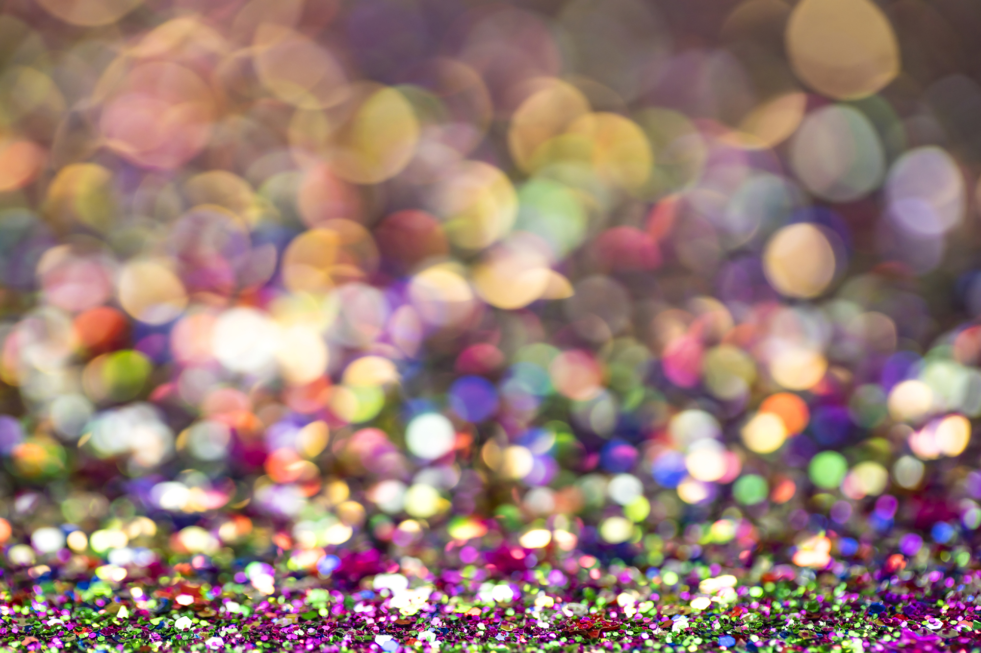2018 Happy New Year background Multicoloured  glitter