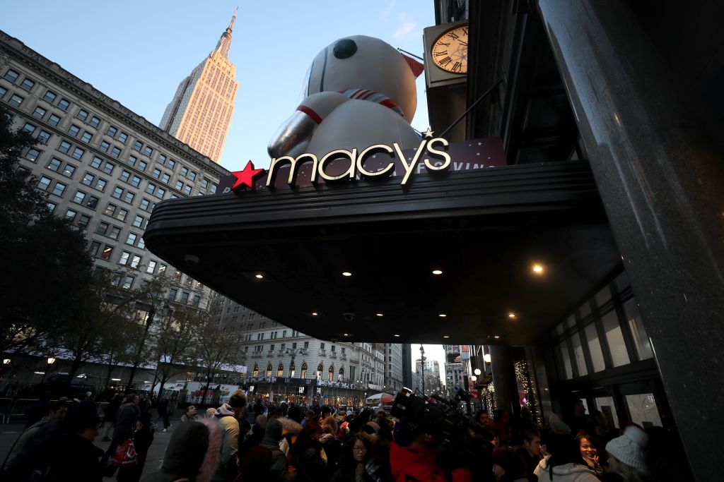 Shoppers during Black Friday at Macy's store on 34th St. in New York on Nov. 22, 2018. November 22, 2018. (Anadolu Agency—Getty Images)