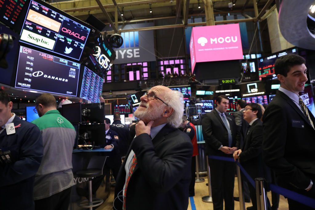 Traders work on the floor of the New York Stock Exchange on Dec. 06, 2018 in New York City. In four days of trading the Stock Exchange lost a reported $1 trillion by closing on Dec. 7, 2018. (Spencer Platt—Getty Images)