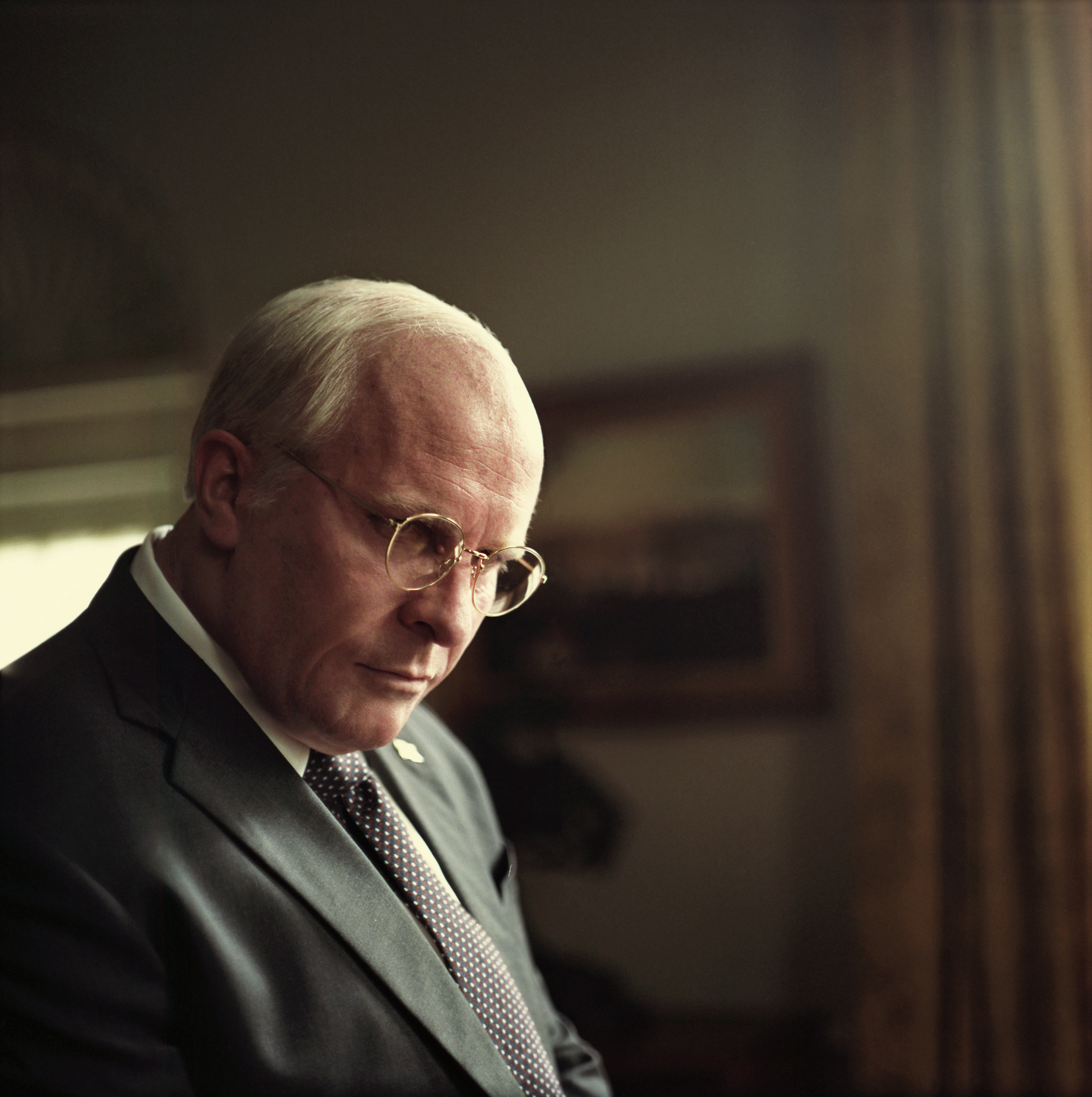 Christian Bale as Dick Cheney in Adam McKay’s VICE. (Greig Fraser—Annapurna Pictures)