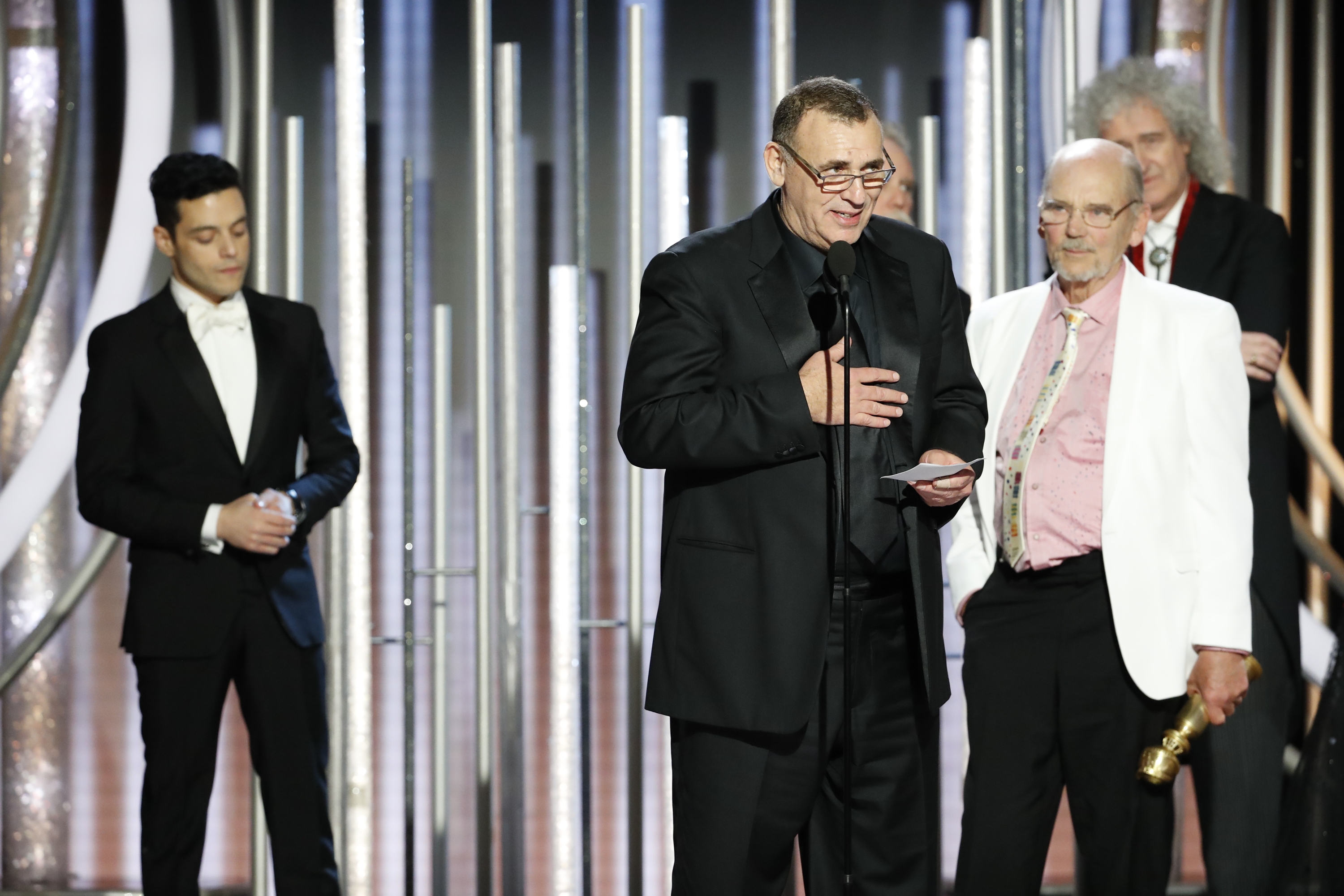 Jim Beach accepts the Best Motion Picture – Drama award for “Bohemian Rhapsody” onstage during the 76th Annual Golden Globe Awards. (NBCUniversal/Getty Images)