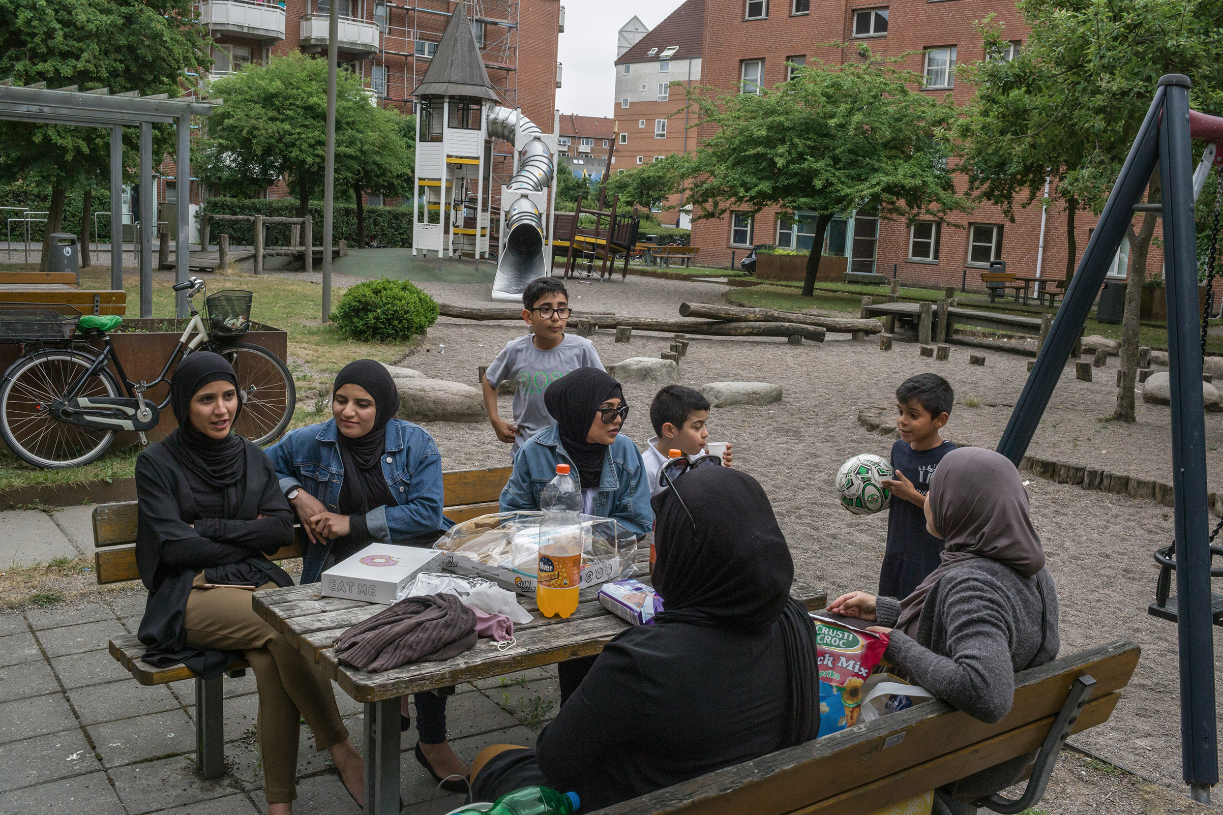 Mjolnerparken, a housing project in Copenhagen, is classified as a “ghetto.” (Mauricio Lima—The New York Times/Redux)