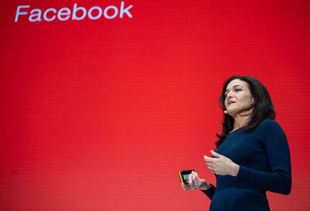 Sheryl Sandberg, chief operating officer of Facebook, speaks during the Digital-Life-Design (DLD) confernce in Munich, Germany on Jan. 20, 2019. (Lino Mirgeler—AFP/Getty Images)