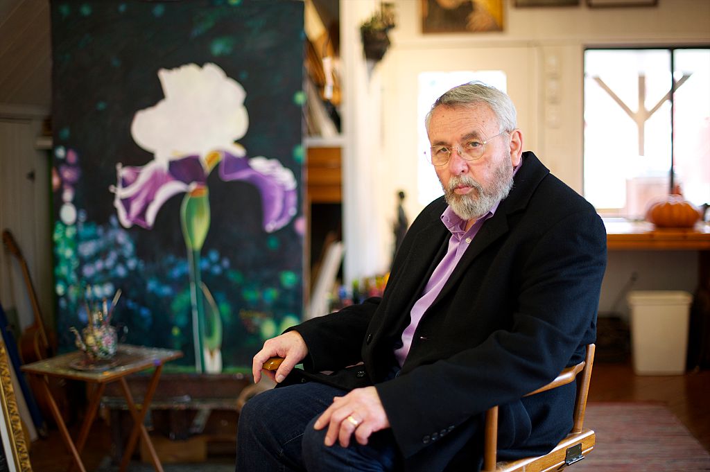 Retired CIA operative Tony Mendez is seen at his painting studio in rural Maryland on Feb. 19, 2013. (Mark Makela—Corbis/Getty Images)