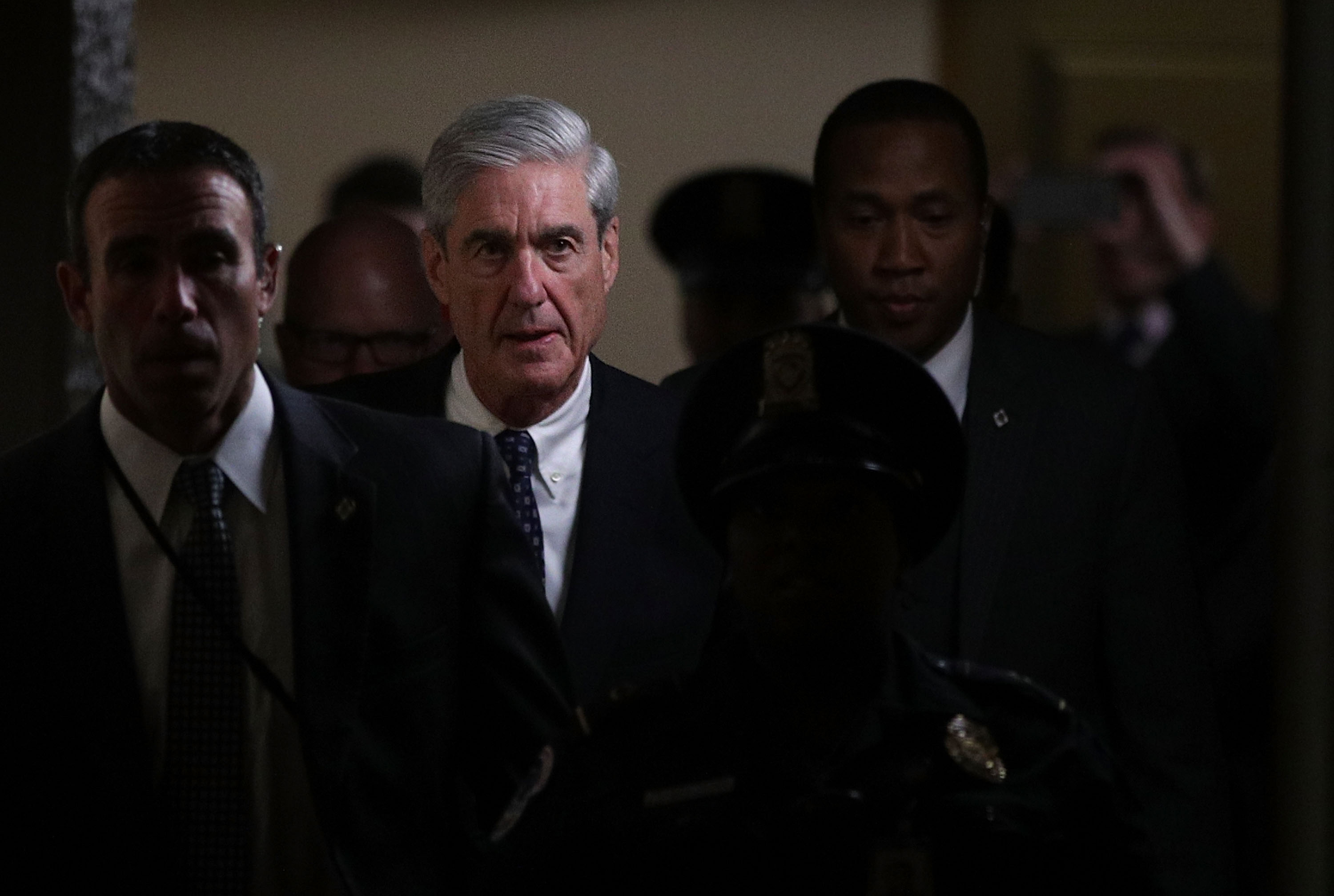 Special counsel Robert Mueller leaves after a closed meeting with members of the Senate Judiciary Committee on June 21, 2017, in Washington, D.C. (Alex Wong&mdash;Getty Images)