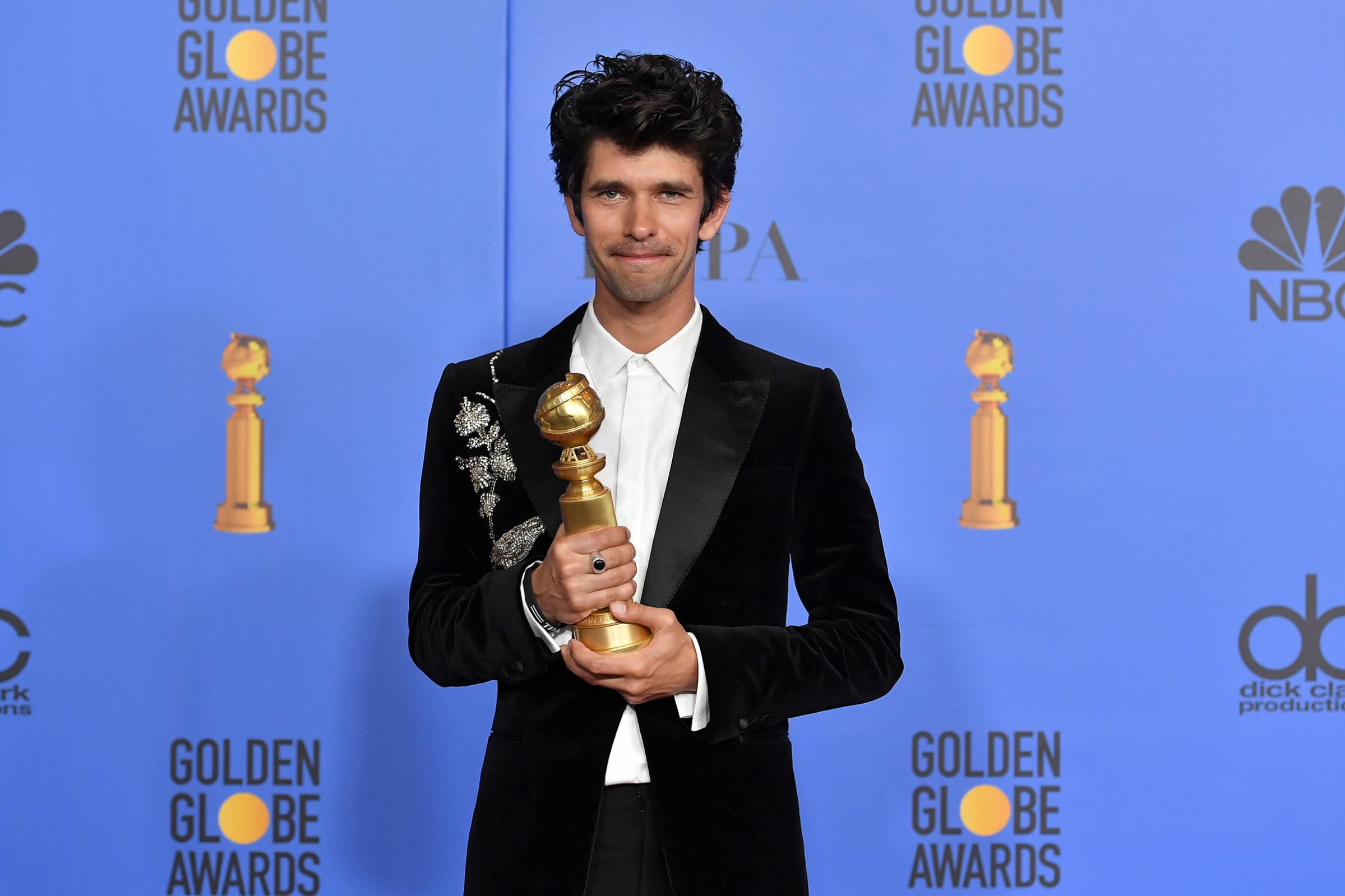 Ben Whishaw, Best Supporting Actor in a Series Limited-Series or TV Movie for 'A Very English Scandal' at the 76th Annual Golden Globe Awards.