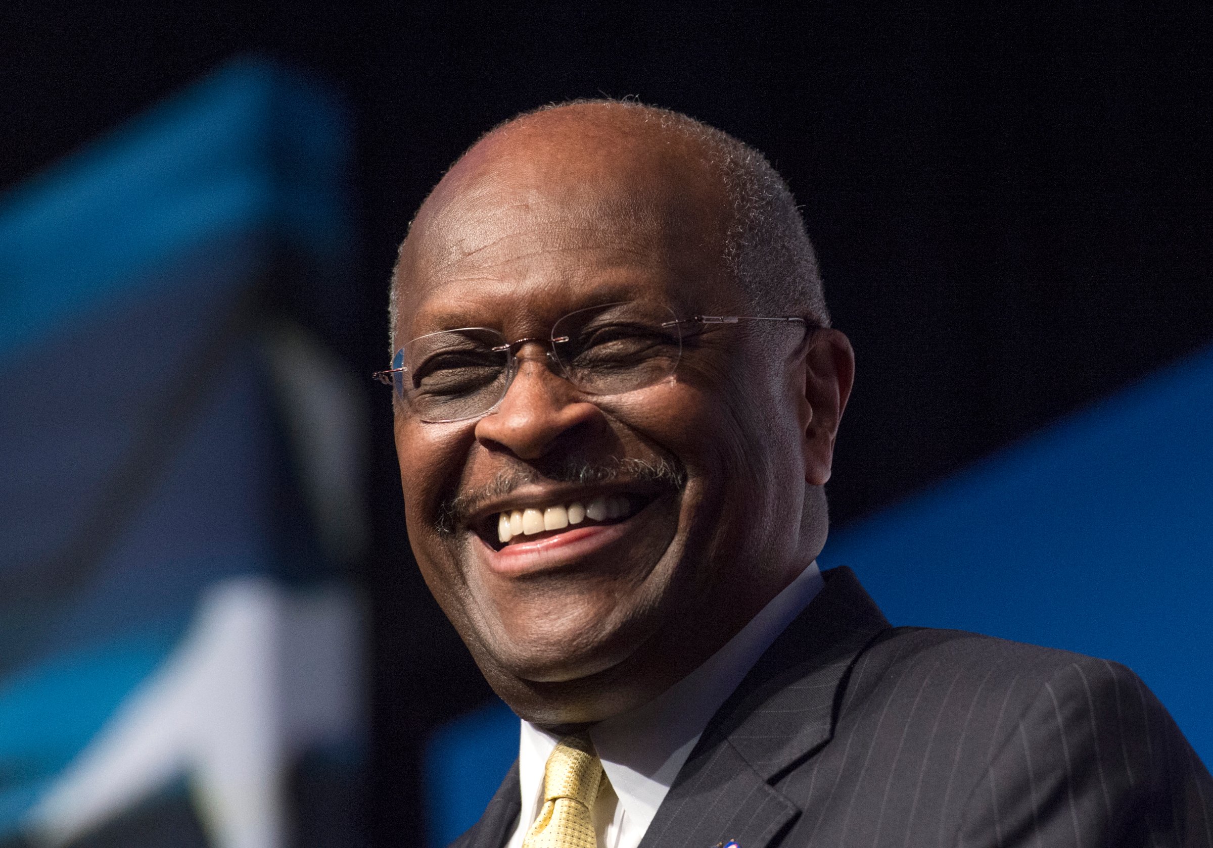 Herman Cain speaks during Faith and Freedom Coalition's Road to Majority event