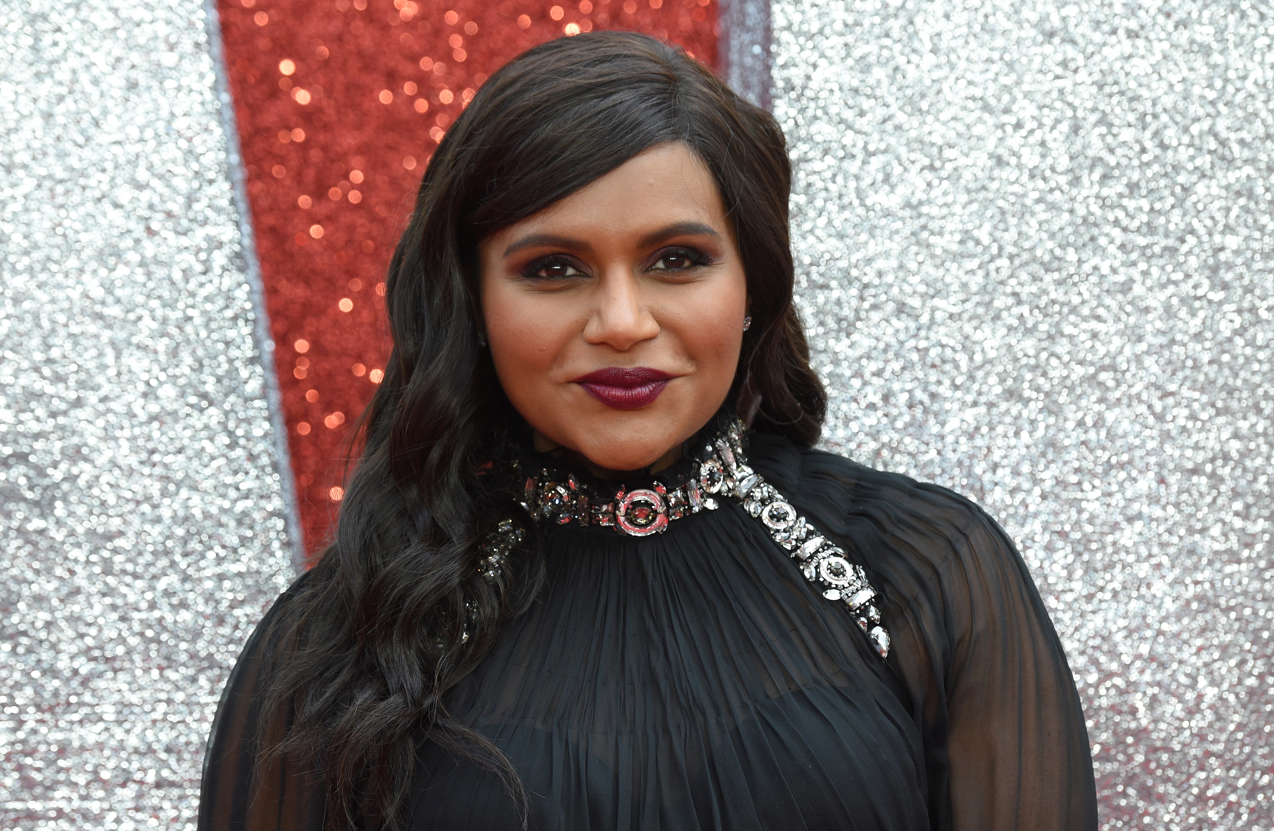 Mindy Kaling at the European premiere of the film "Ocean's 8" in London on June 13, 2018. (Anthony Harvey—AFP/Getty Images)