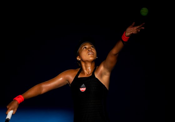 Osaka, playing in an Australian Open warm-up tournament on Jan. 3, has one of the strongest serves in the game