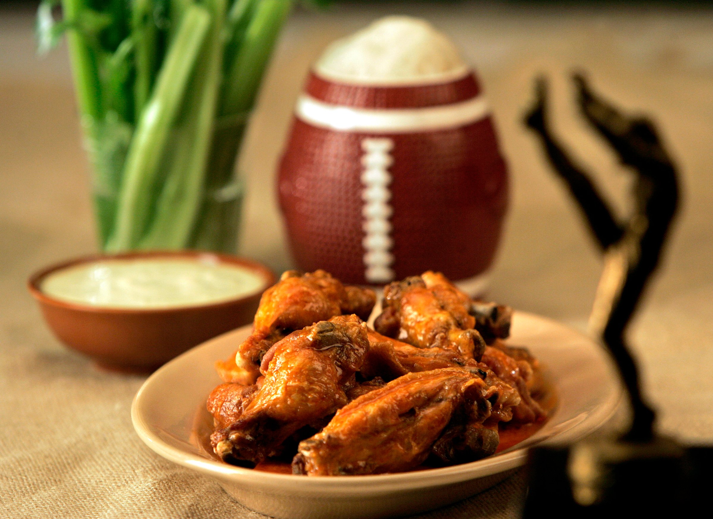 Super Bowl?Buffalo chicken wings with blue cheese