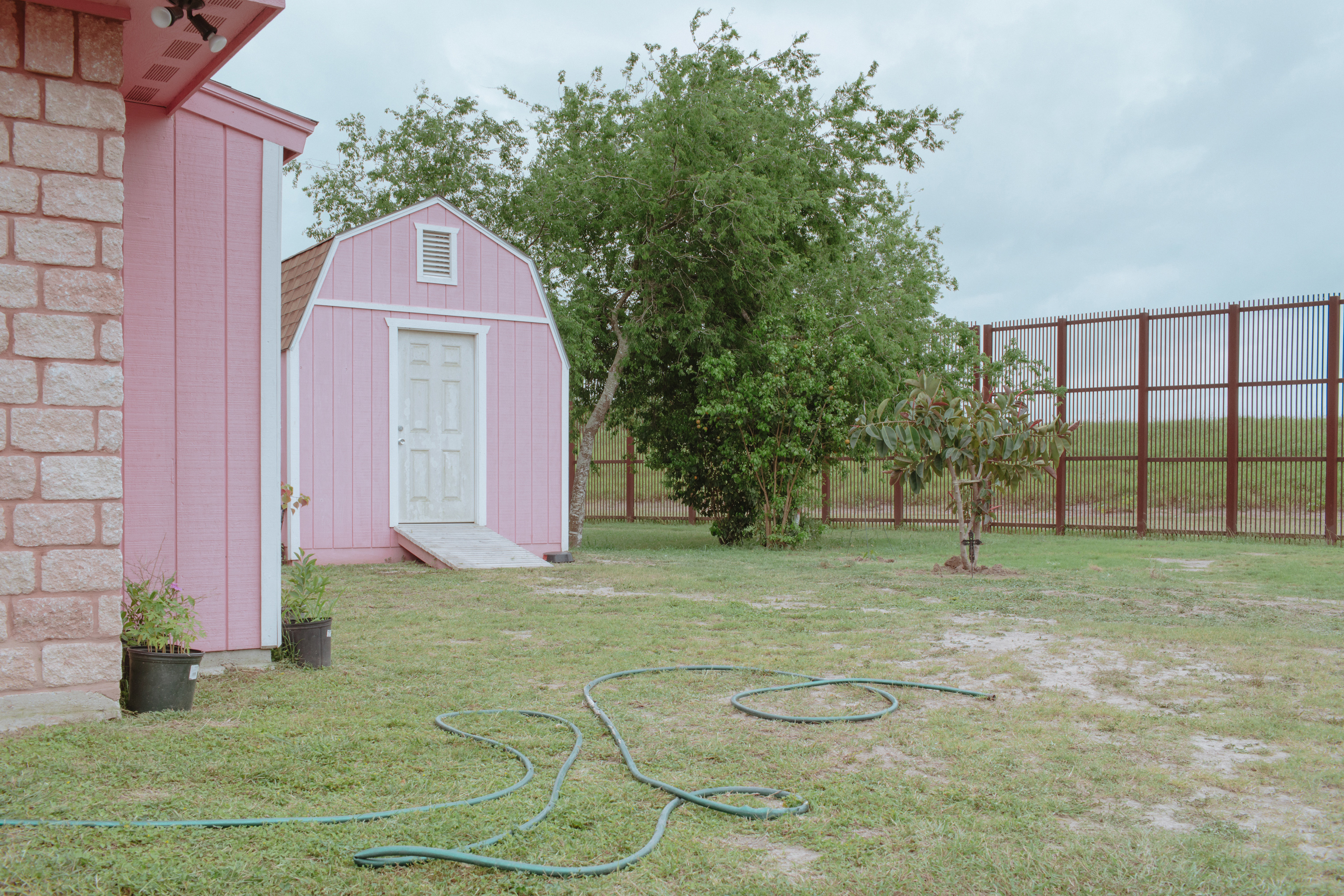 A backyard in Brownsville, Texas. (Elliot Ross)