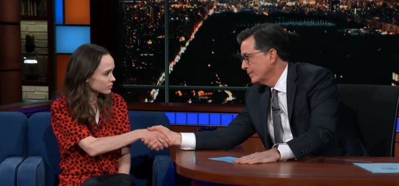 Ellen Page Slams Trump, Pence for Hate on Stephen Colbert | Time