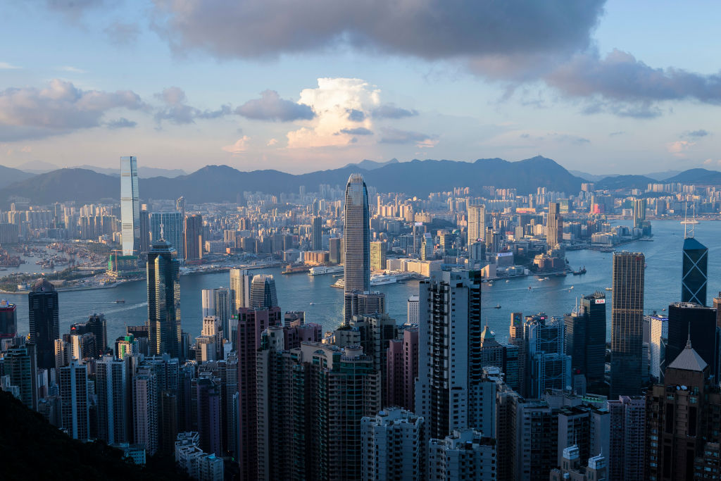 A view of the Hong Kong skyline from Victoria Peak on July 28, 2018. (Marcio Rodrigo Machado&mdash;S3studio/Getty Images)