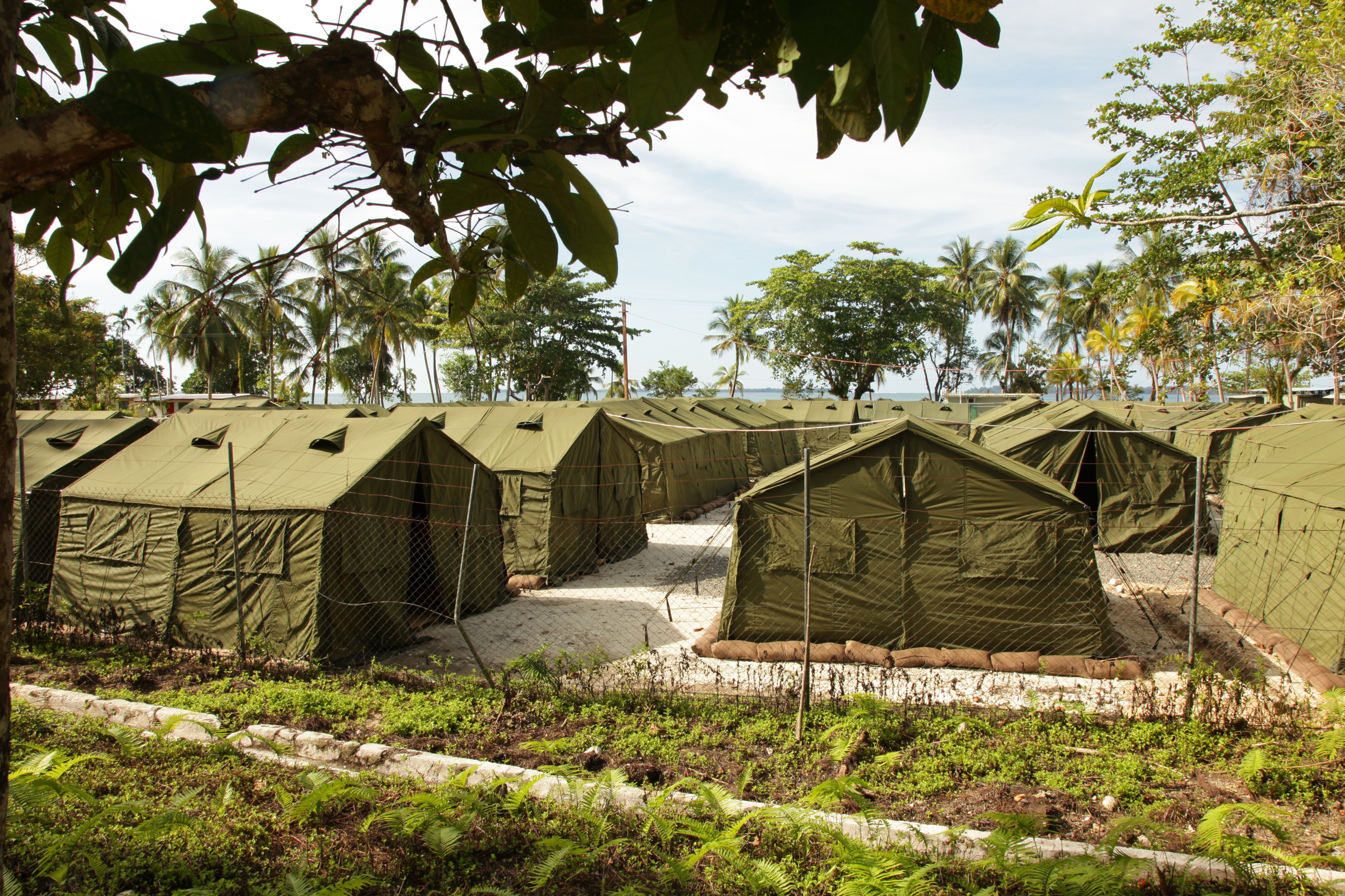 The Manus Island Regional Processing Facility, used to detain asylum seekers captured on Australia-bound boats, is seen on Oct. 16, 2012 on Manus Island, Papua New Guinea. (Getty Images)