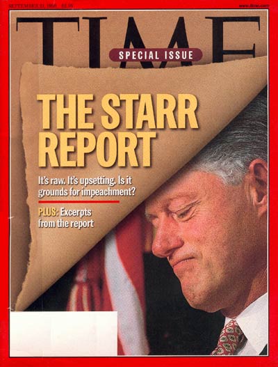 The Sep. 21, 1998, issue of TIME. (TIME)