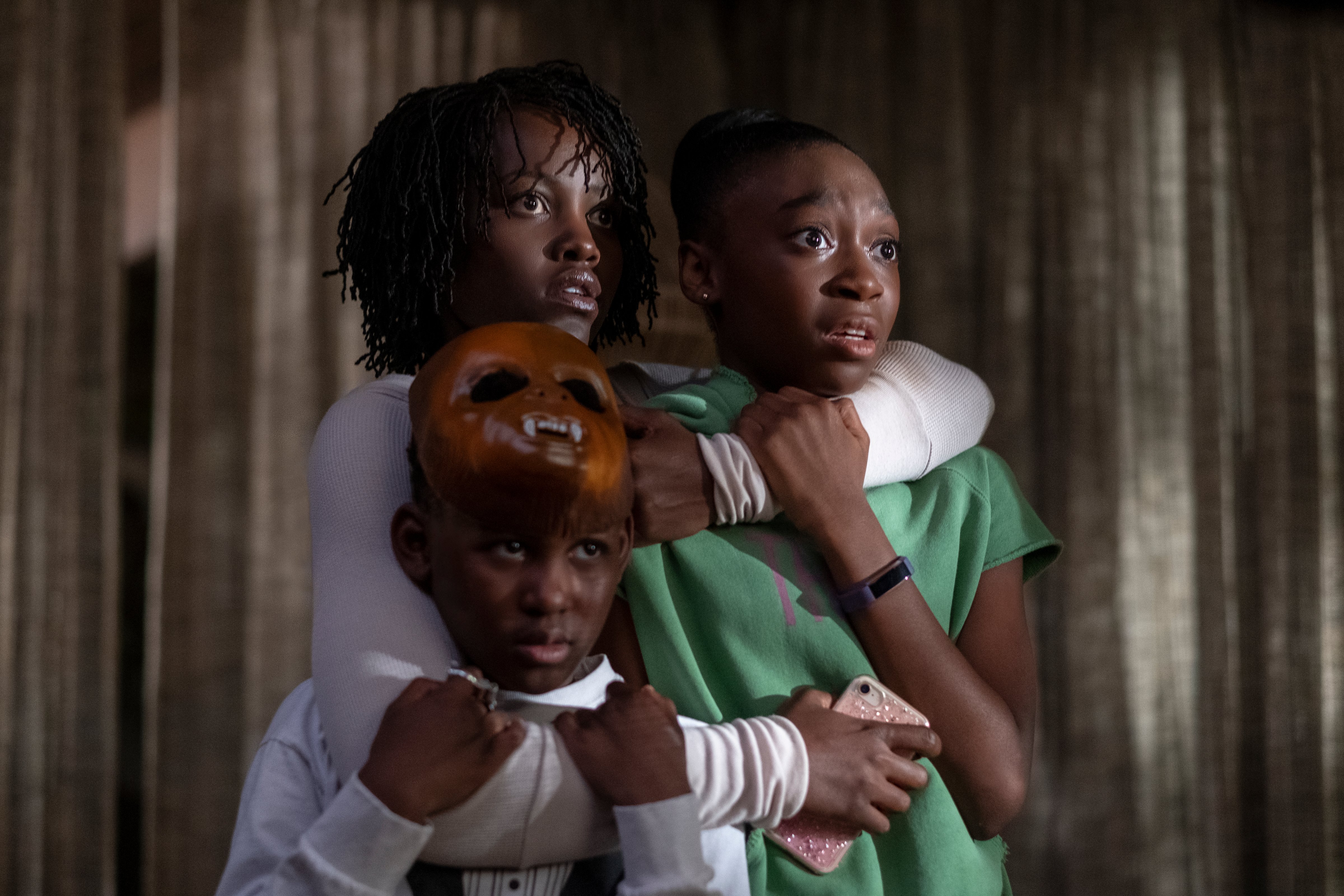 Clockwise from top left, Lupita Nyong'o, Shahadi Wright Joseph and Evan Alex in "Us." (Claudette Barius—Universal Pictures)