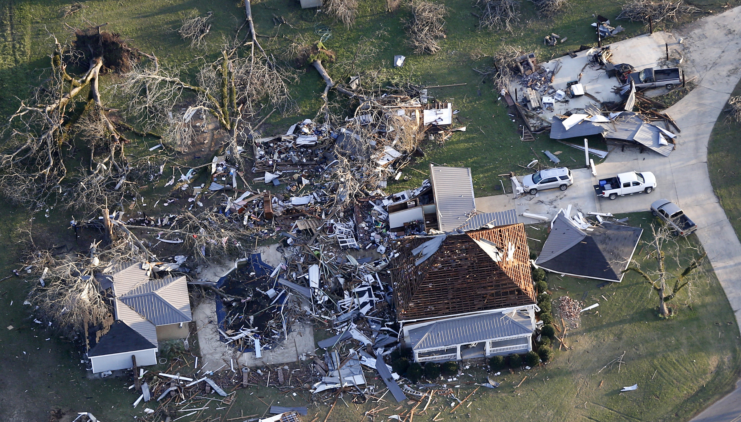 In Lee County, Alabama, a tornado left a path of destruction more than 26 miles long on March 3 (Gerald Herbert—AP)