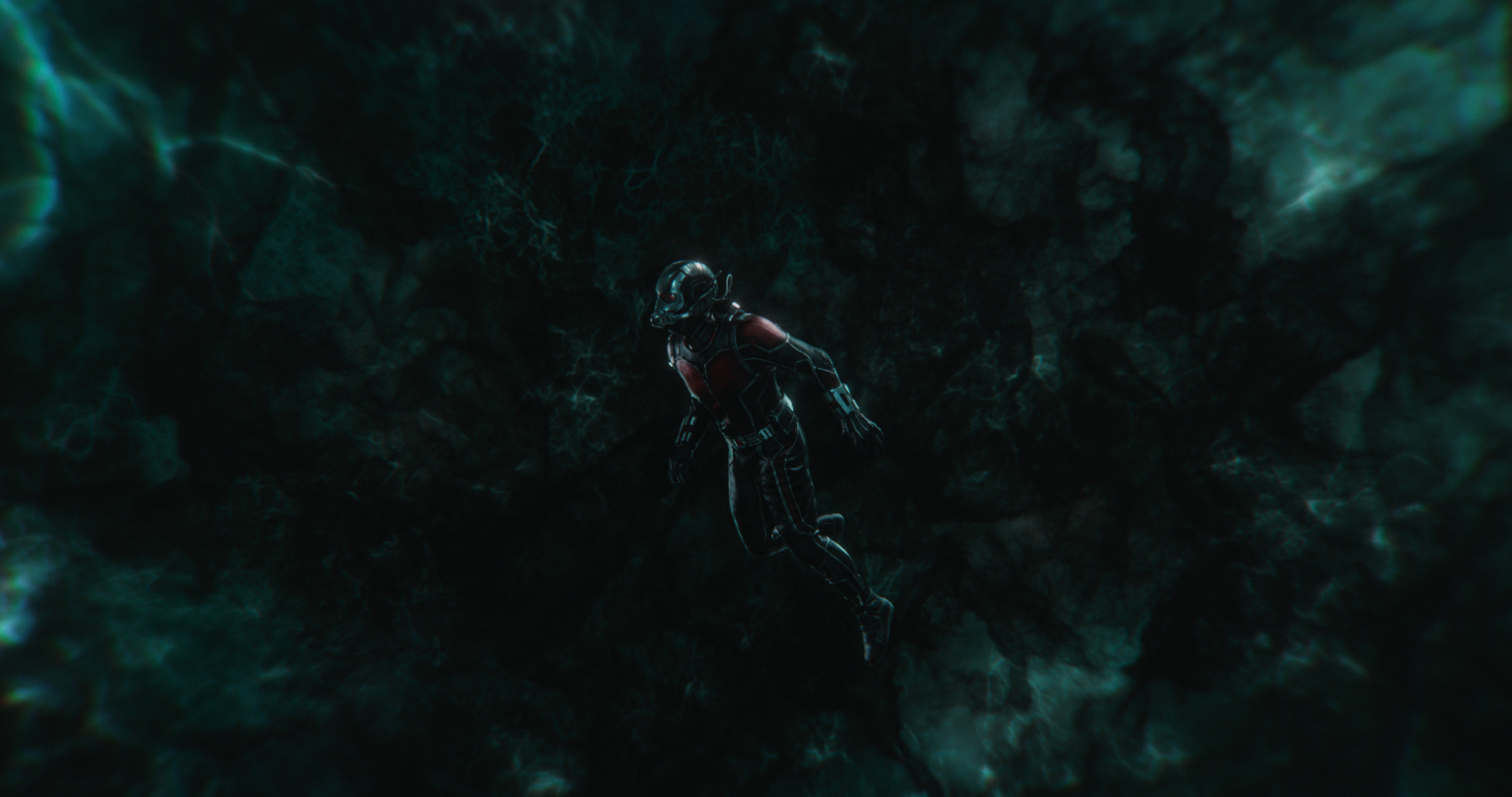 Ant-Man/Scott Lang (Paul Rudd) in the Quantum Realm in <i>Ant-Man and the Wasp</i> (Marvel Studios)