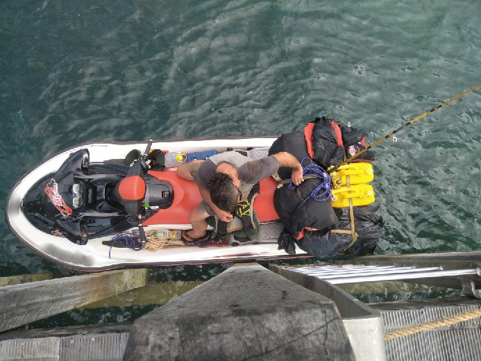 The jet ski of a fugitive apprehended in Torres Strait in this photo obtained on Mar. 27, 2019. (Australian Border Force)
