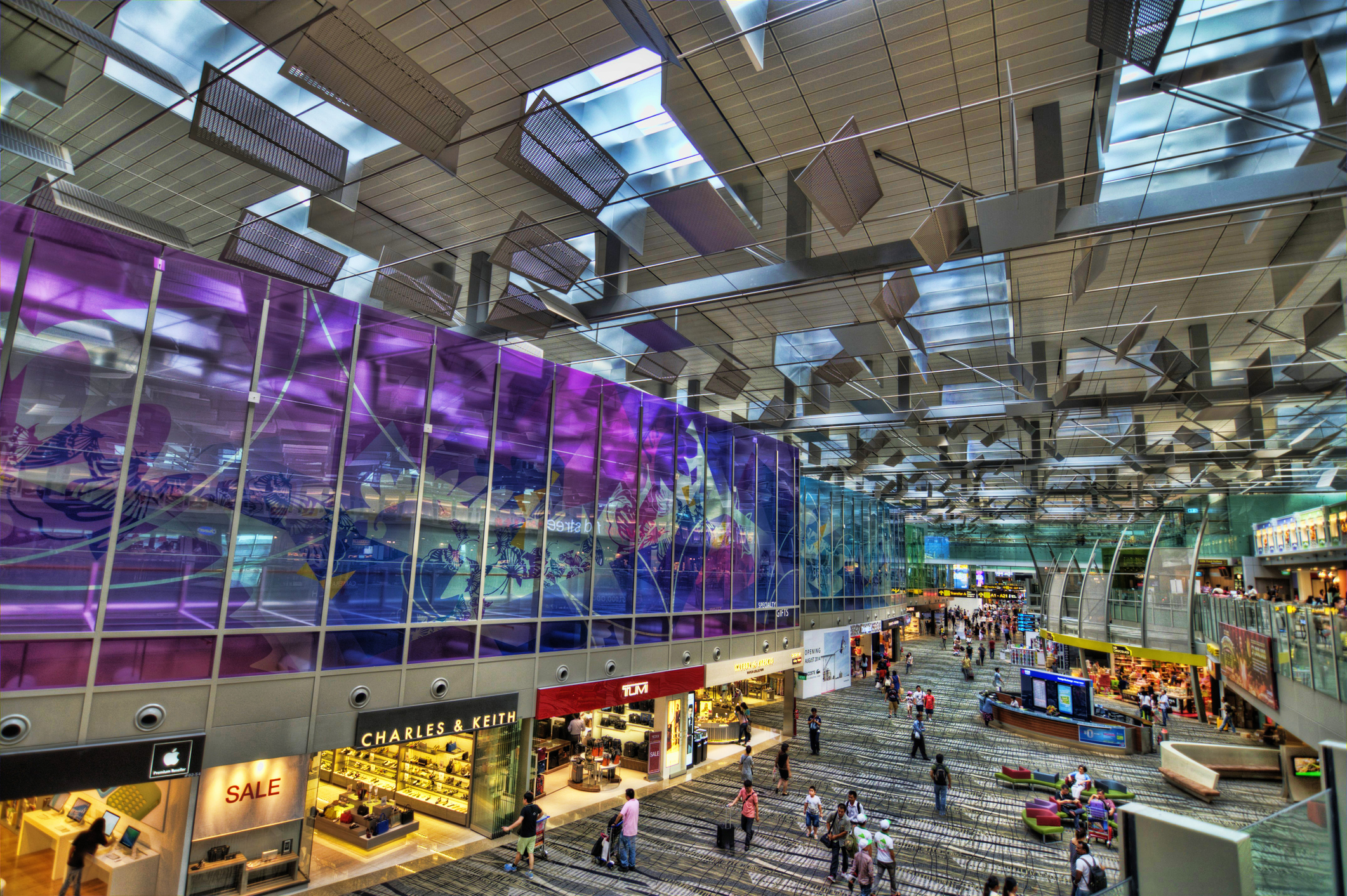 Terminal 3 at the Changi Airport, Singapore. (Wajahat—Getty Images)