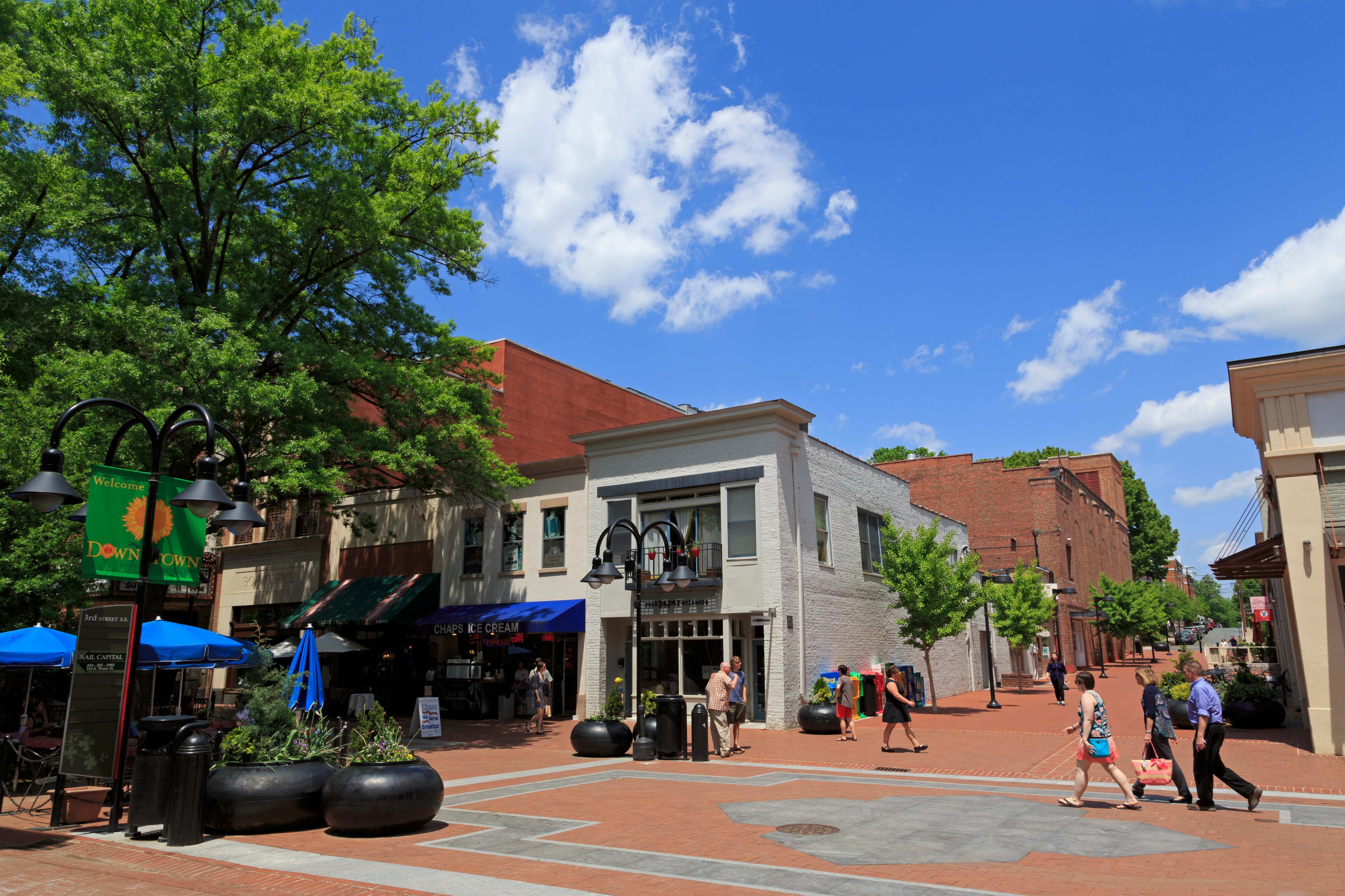 Historic Downtown Mall, Charlottesville, Virginia