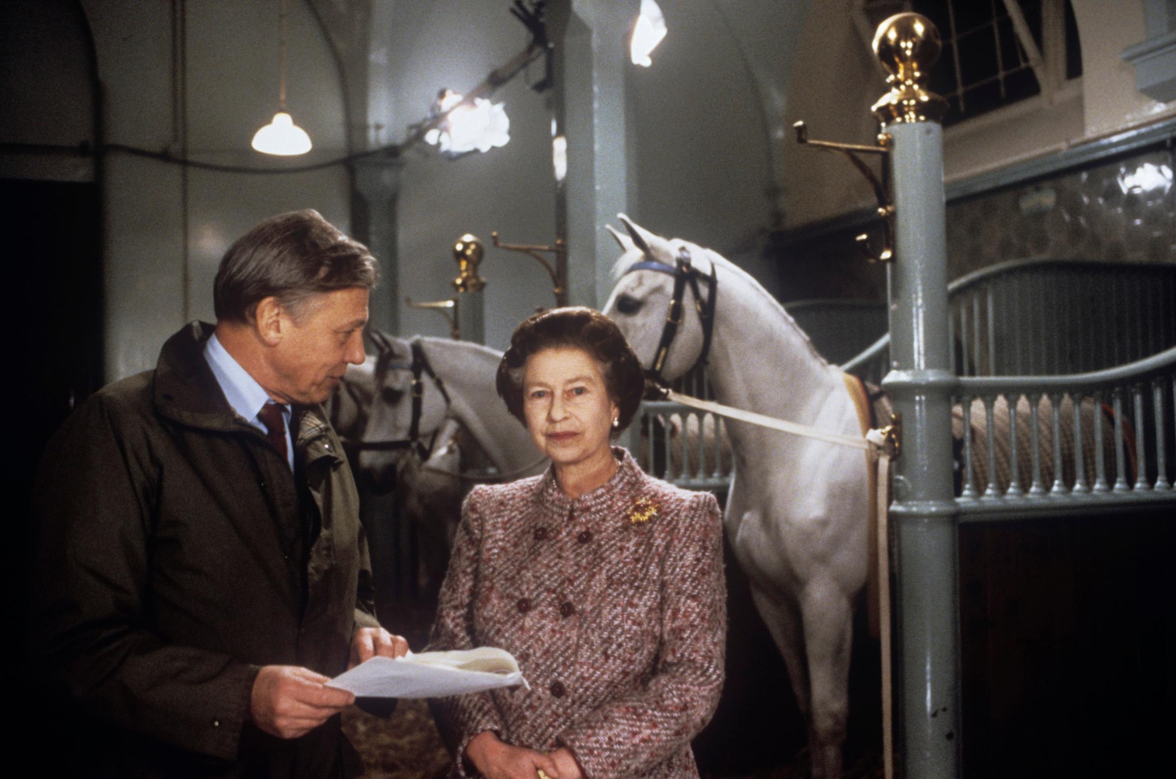 Attenborough with Queen Elizabeth II