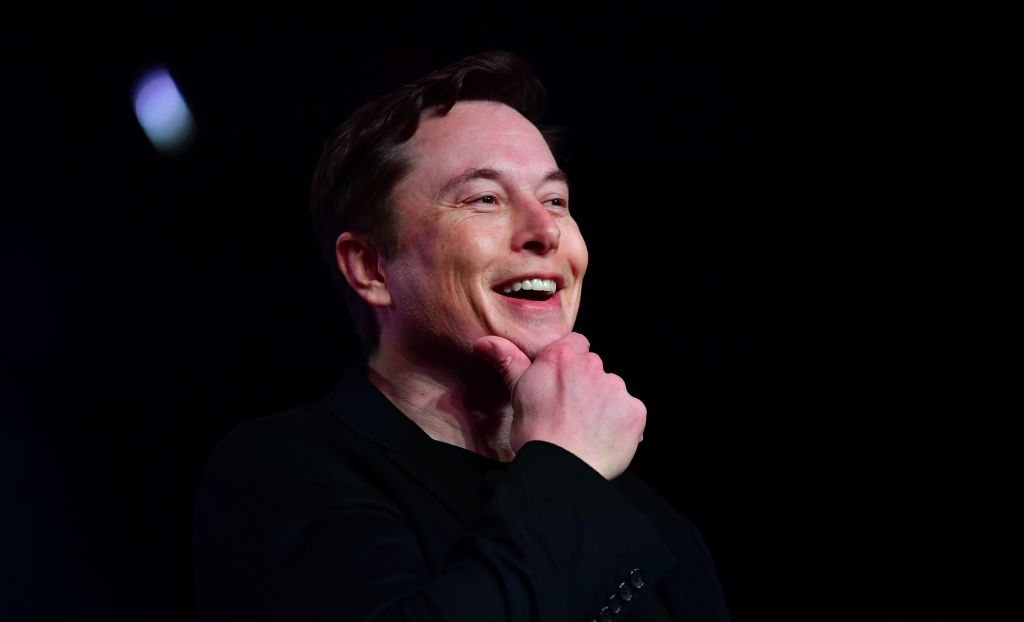Tesla CEO Elon Musk speaks during the unveiling of the new Tesla Model Y in Hawthorne, California on March 14, 2019. (Frederic J. Brown&mdash;AFP/Getty Images)