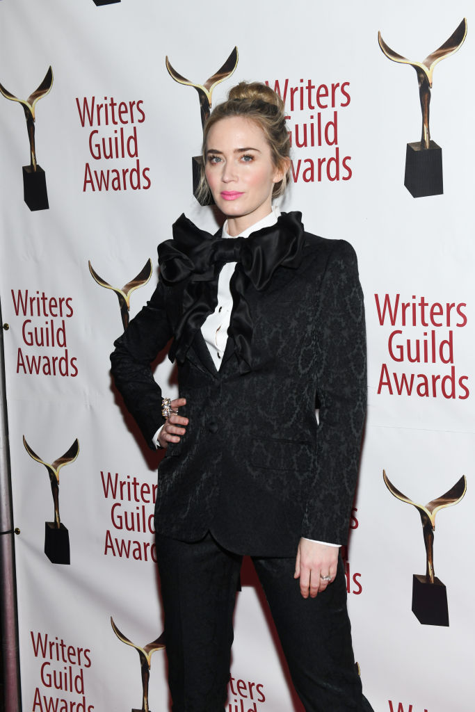 Emily Blunt attends the 71st Annual Writers Guild Awards New York Ceremony at Edison Ballroom on February 17, 2019 in New York City. (Noam Galai—WireImage)