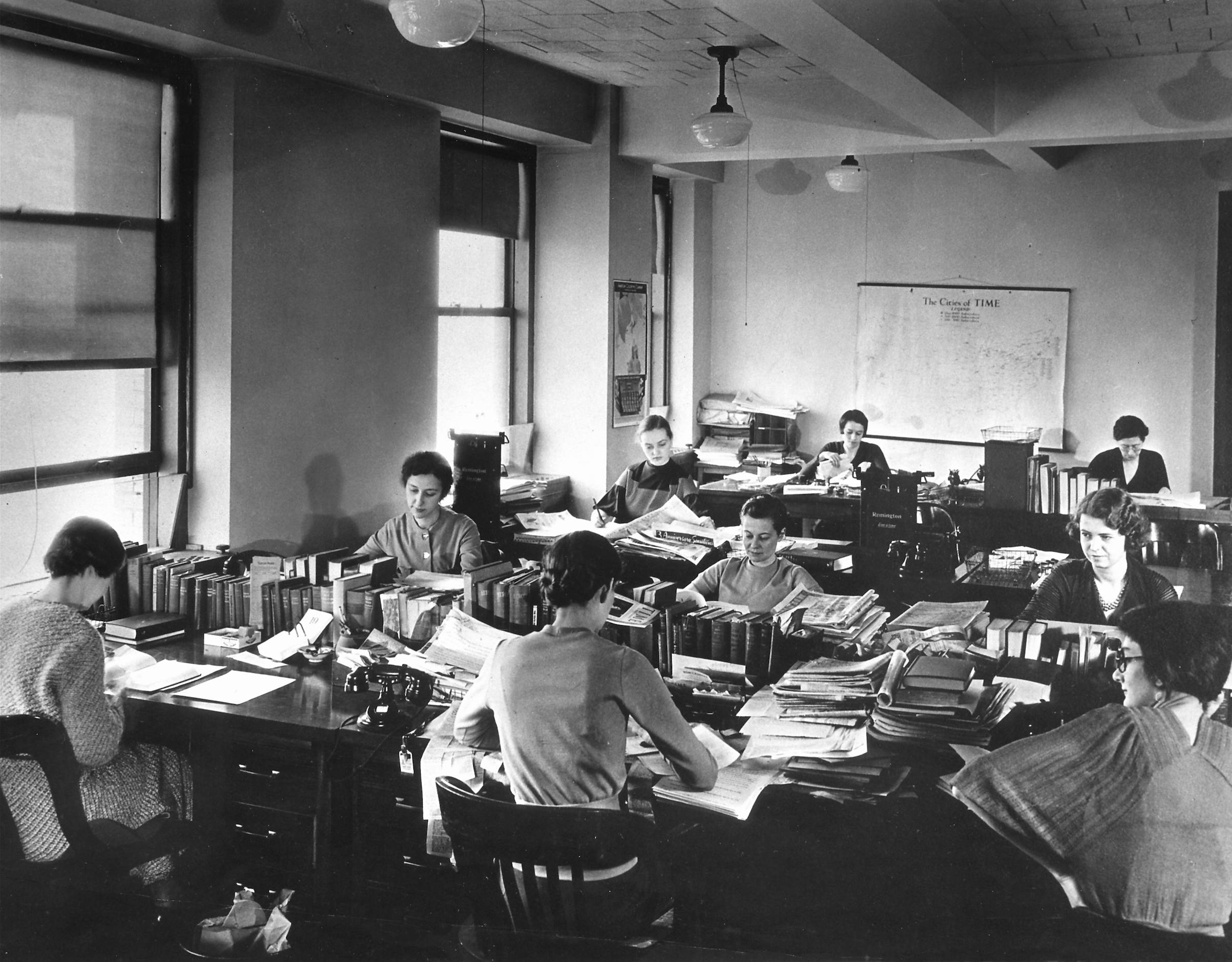 Female TIME magazine staffers at work in 1933 (Time &amp; Life Pictures/The LIFE Images Collection/Getty)