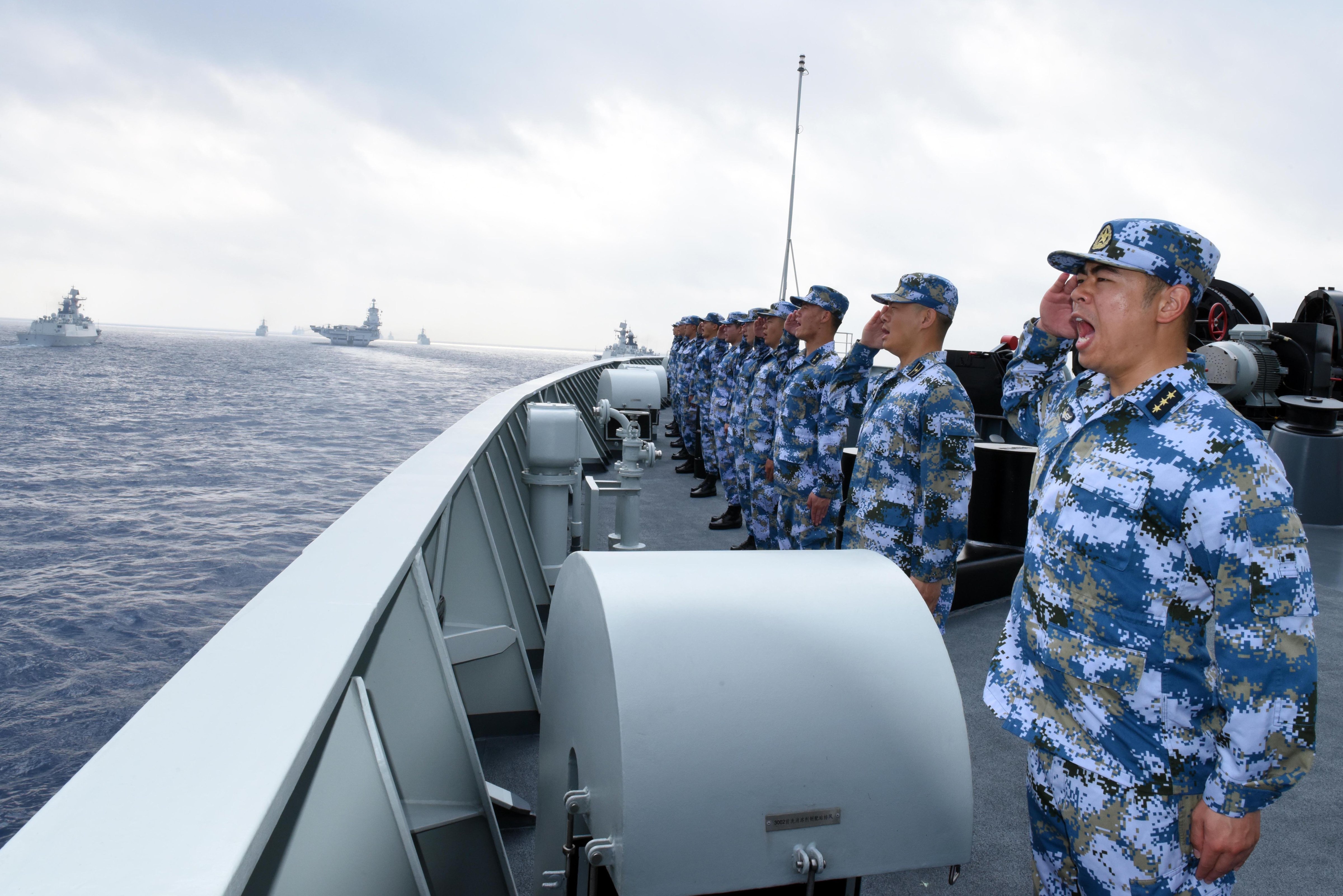 President Xi Jinping Reviews Navy In South China Sea