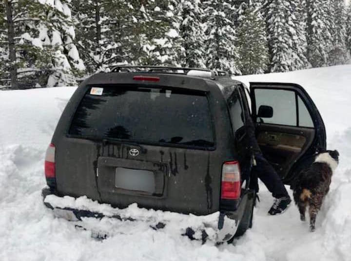 Jeremy Taylor was trapped by snow in his Toyote 4Runner for five days (Deschutes County Sheriff’s Office/Facebook)
