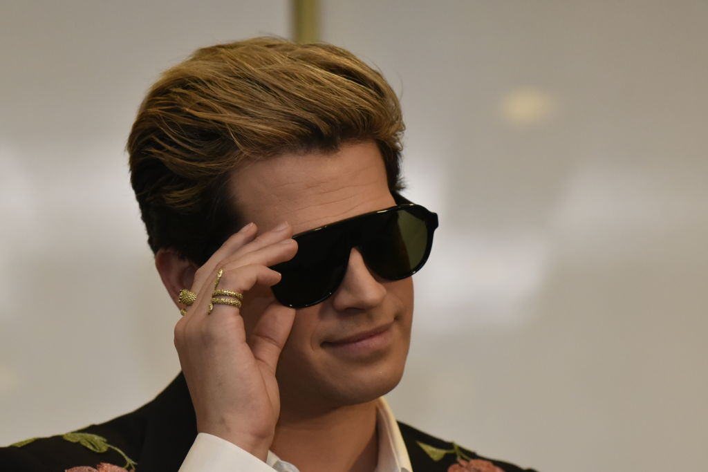 Milo Yiannopoulos speaks during an event hosted by senator David Leyonhjelm at Parliament House on Dec.r 5, 2017 in Canberra, Australia. It was reported on March 16, 2019 that Yiannopoulos won’t be allowed to enter Australia after his comments on the mass shooting in New Zealand. (Michael Masters—Getty Images)
