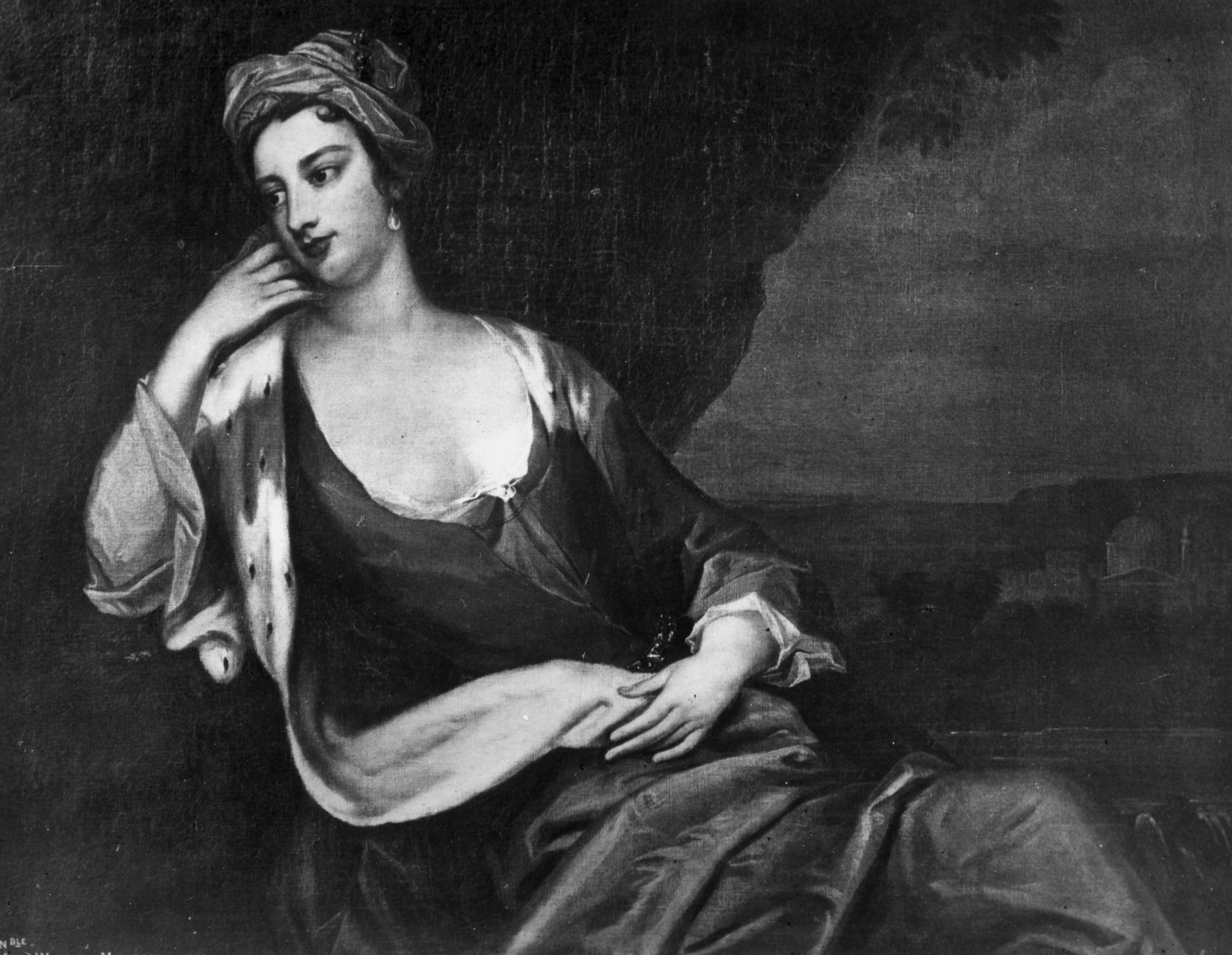 British writer and explorer Lady Mary Wortley Montagu (1689 - 1762). Portrait by Sir Godfrey Kneller, 1720. (Hulton Archive/Getty Images)