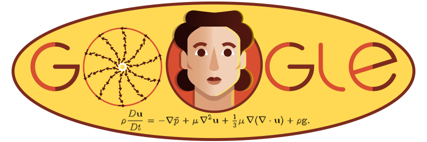 This is the Google Doodle for Olga Ladyzhenskaya. Her work had a lasting impact on a range of scientific fields, from weather forecasting to cardiovascular science and oceanography. (Google)