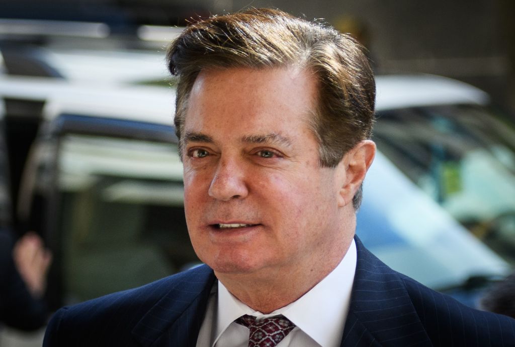 Paul Manafort arrives for a hearing at US District Court