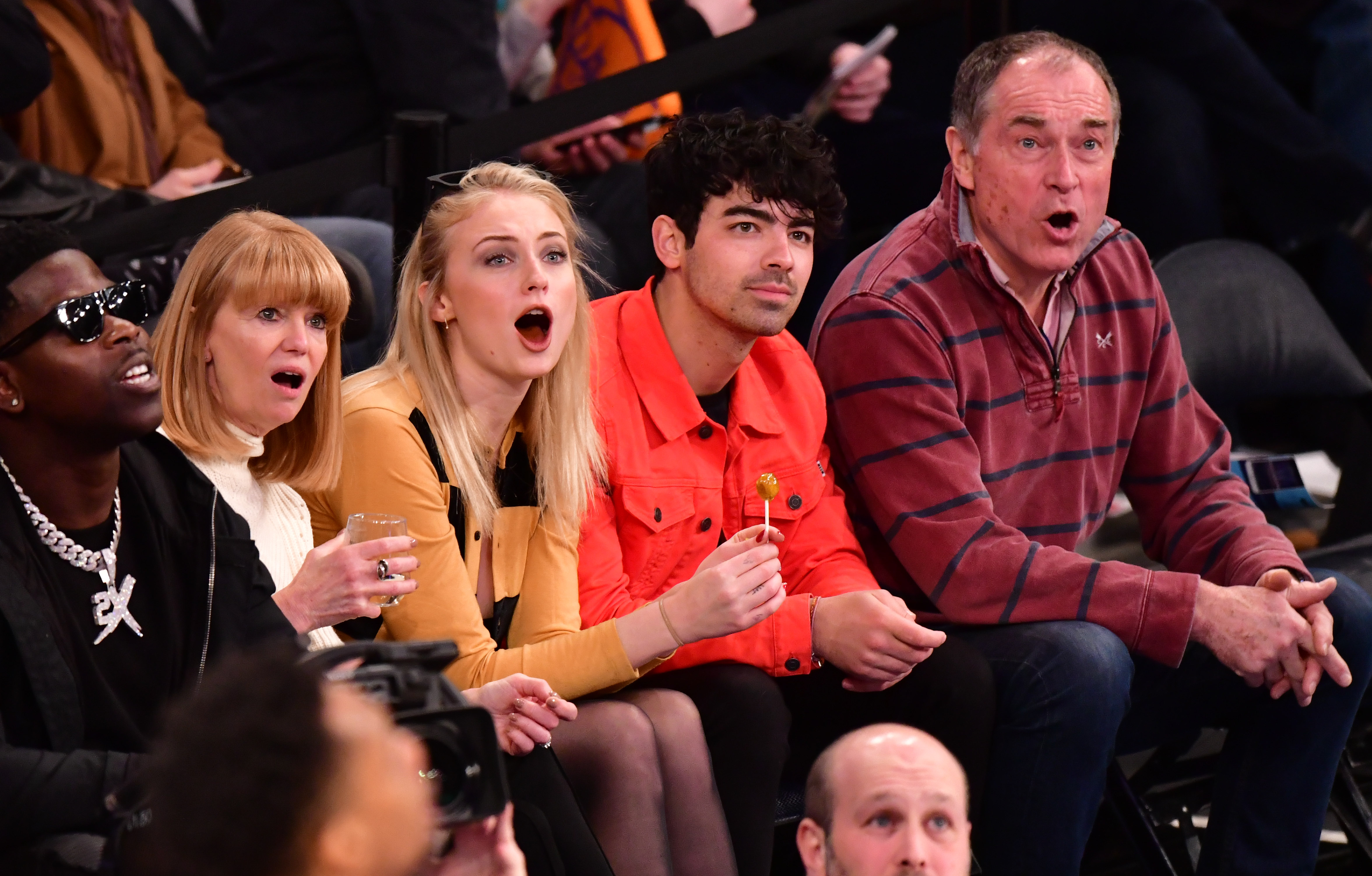 NEW YORK, NY - MARCH 09:  Sophie Turner and Joe Jonas attend Sacramento Kings v New York Knicks game at Madison Square Garden on March 9, 2019 in New York City.  (Photo by James Devaney/Getty Images) (James Devaney&mdash;Getty Images)